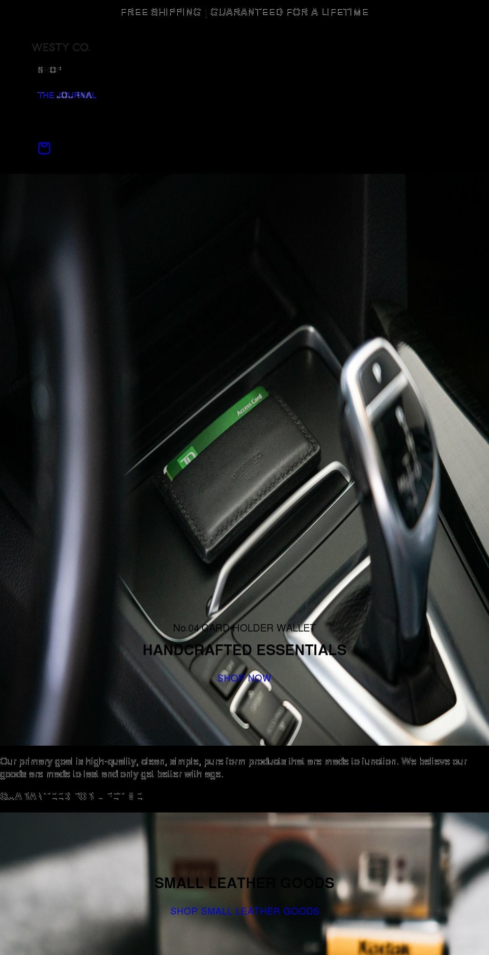 westyco.com shopify website screenshot