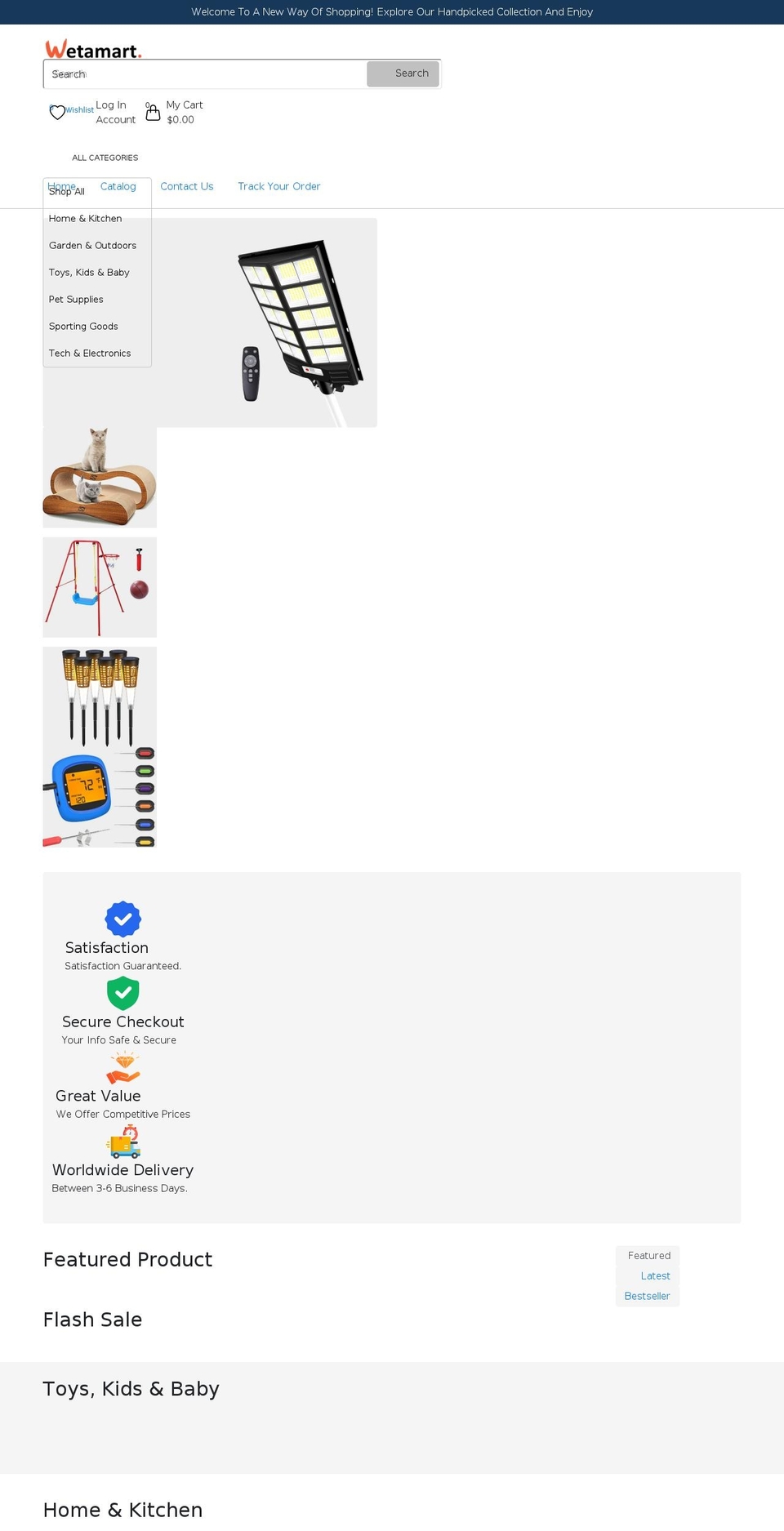 wetamart.com shopify website screenshot