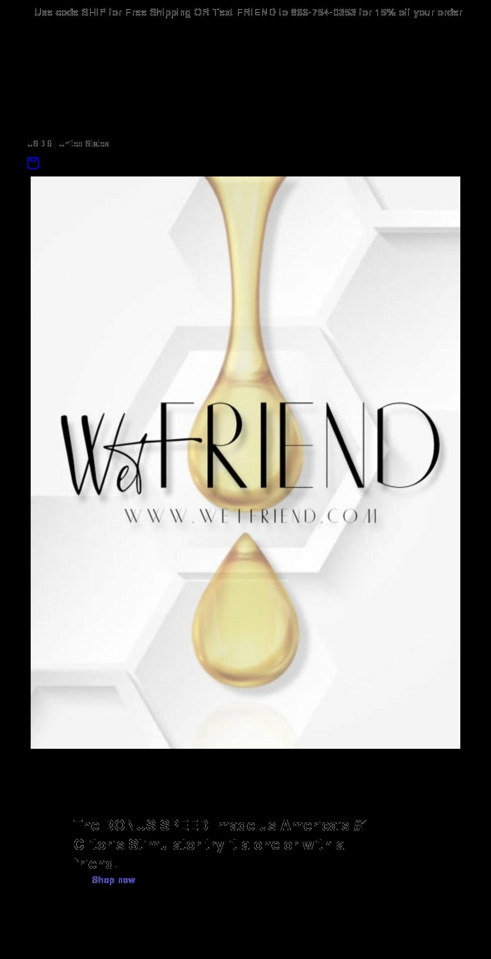 wetfriend.com shopify website screenshot
