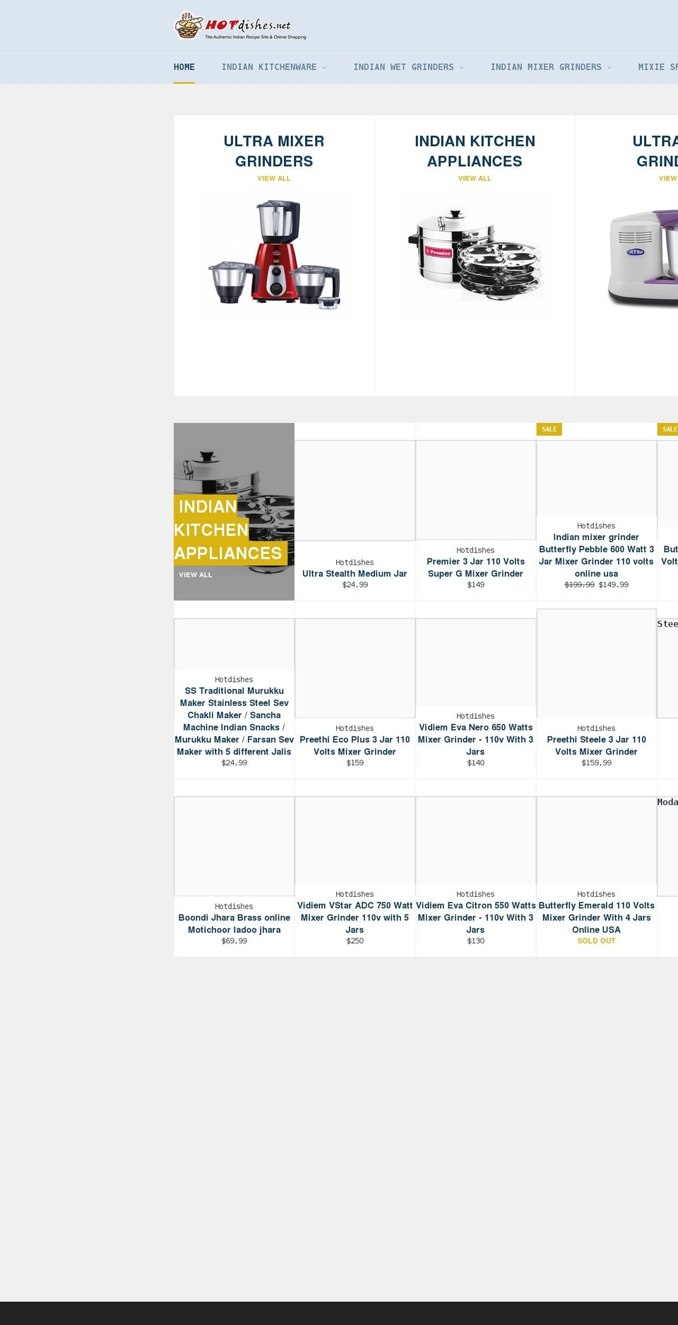 wetgrinders.net shopify website screenshot