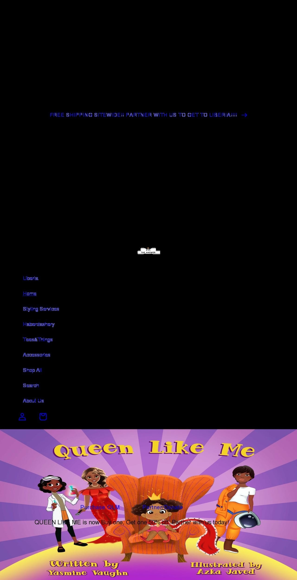 wetheanswer.com shopify website screenshot