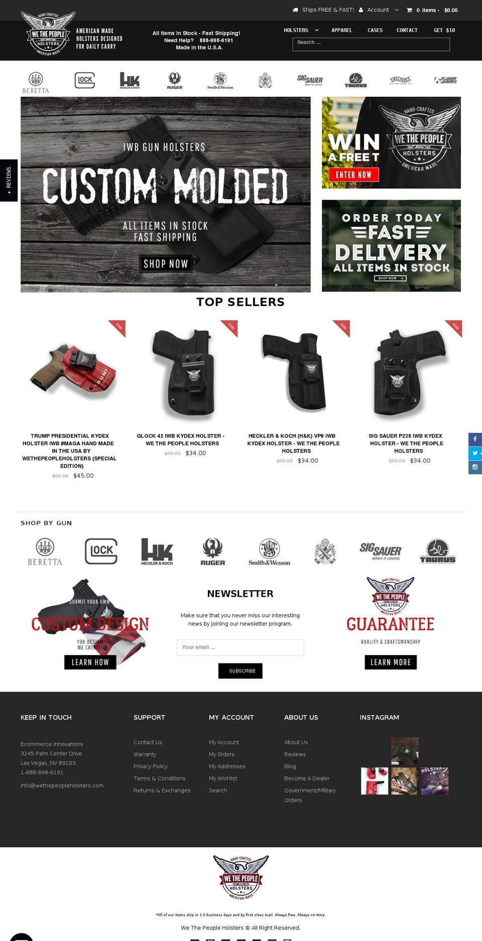 wethepeopleholsters.com shopify website screenshot