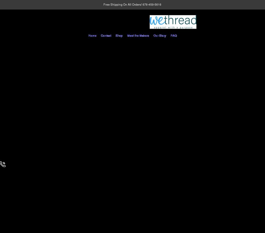 wethreadapparel.com shopify website screenshot