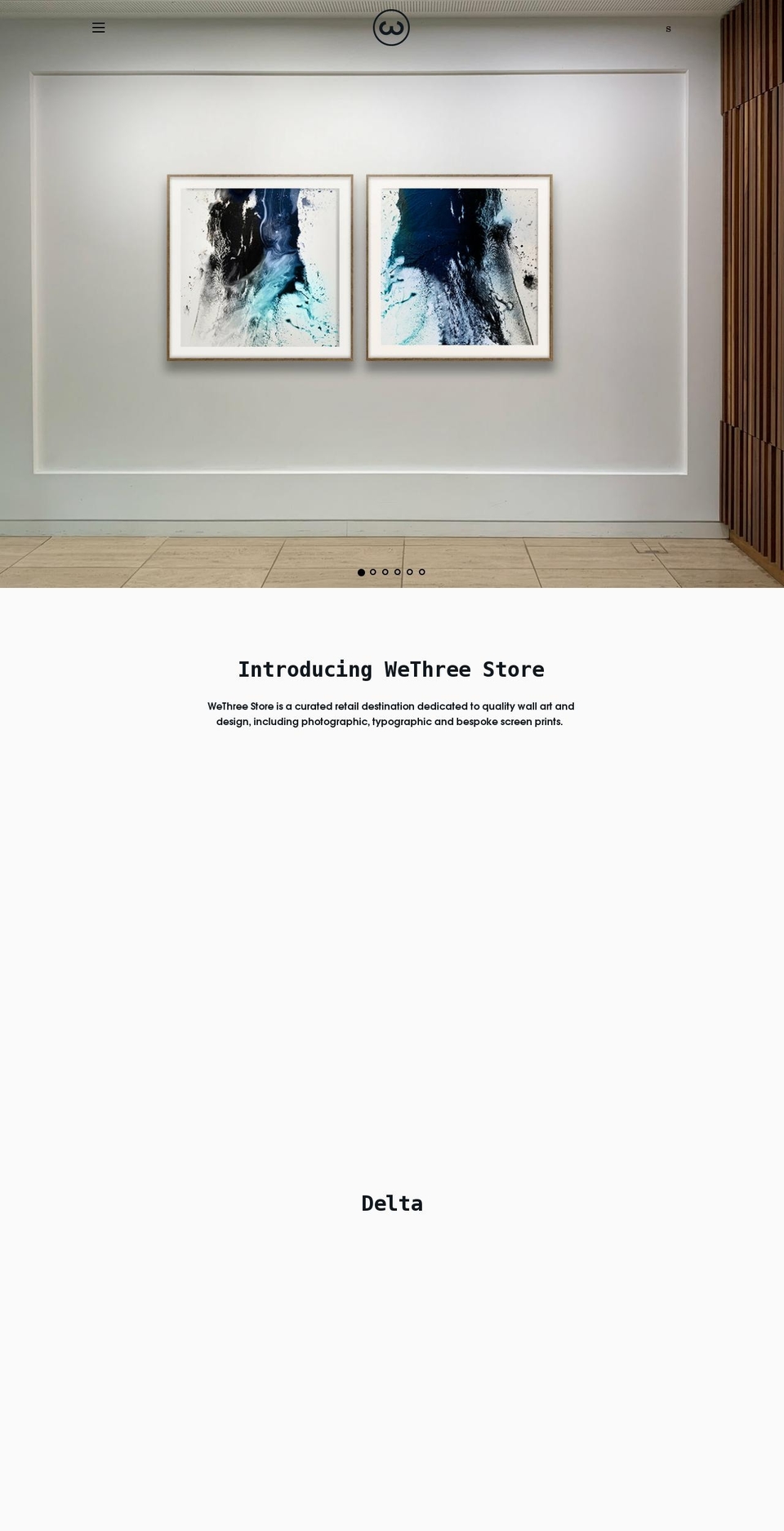 wethree.store shopify website screenshot