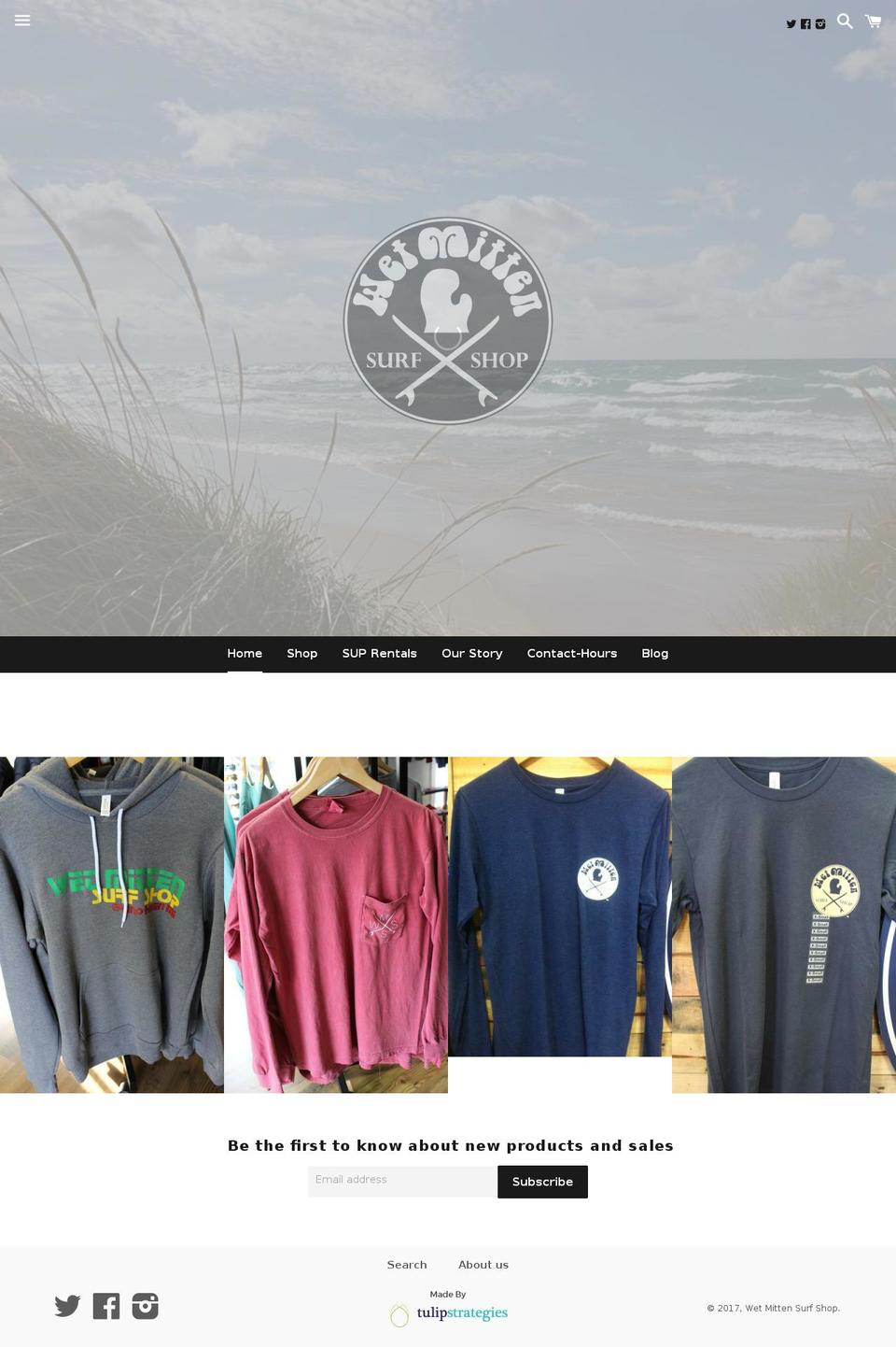 wetmitten.com shopify website screenshot