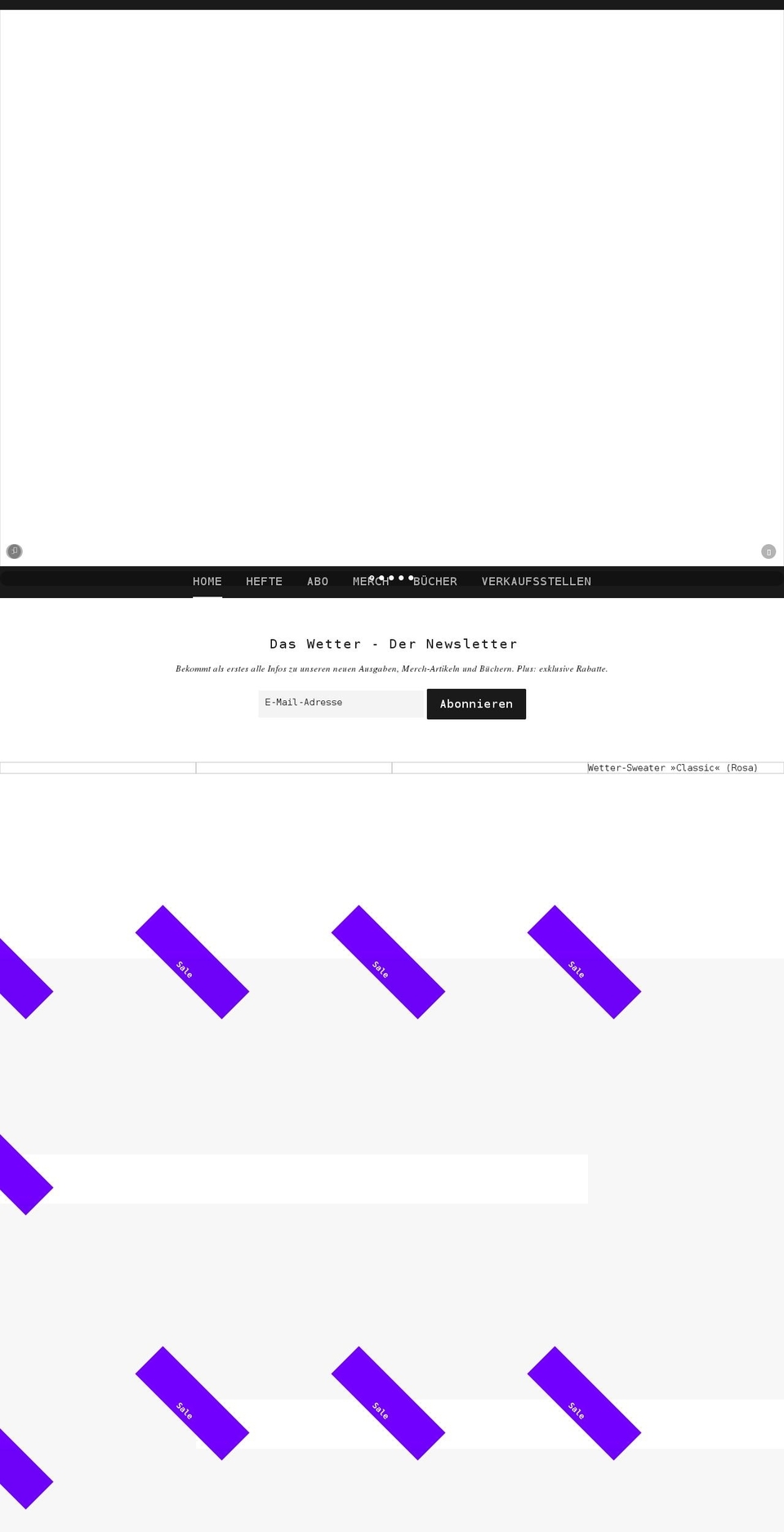 wetter-magazin.com shopify website screenshot