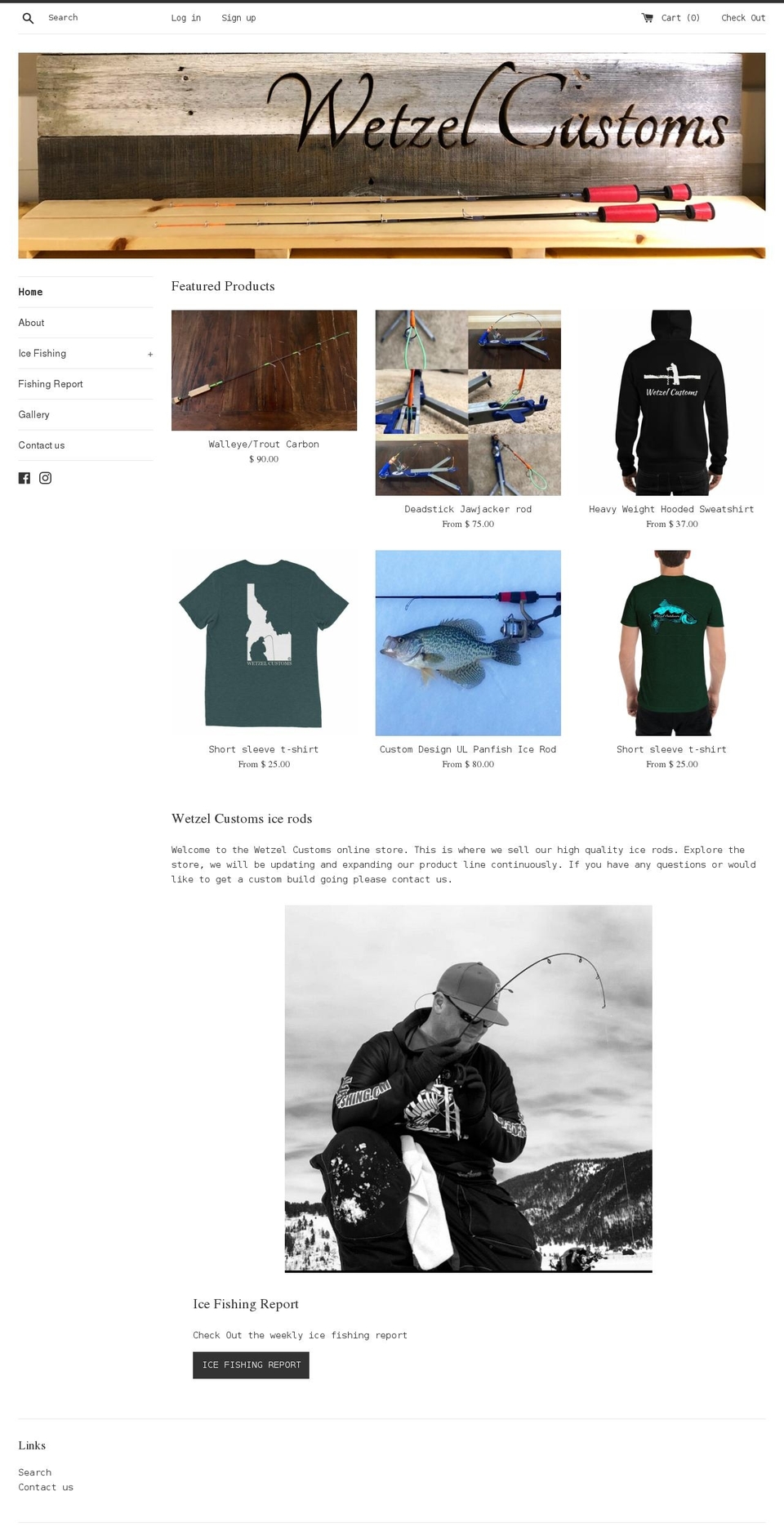 wetzelcustoms.com shopify website screenshot