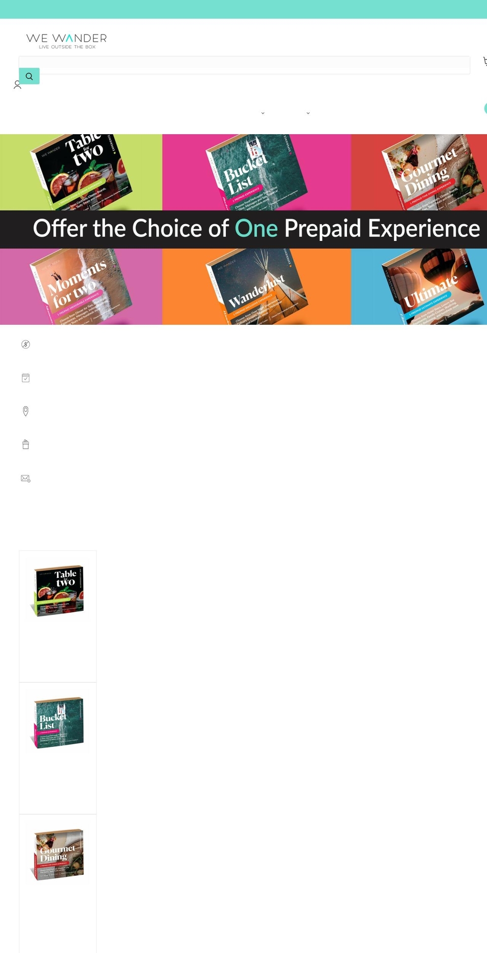 wewander.com.au shopify website screenshot