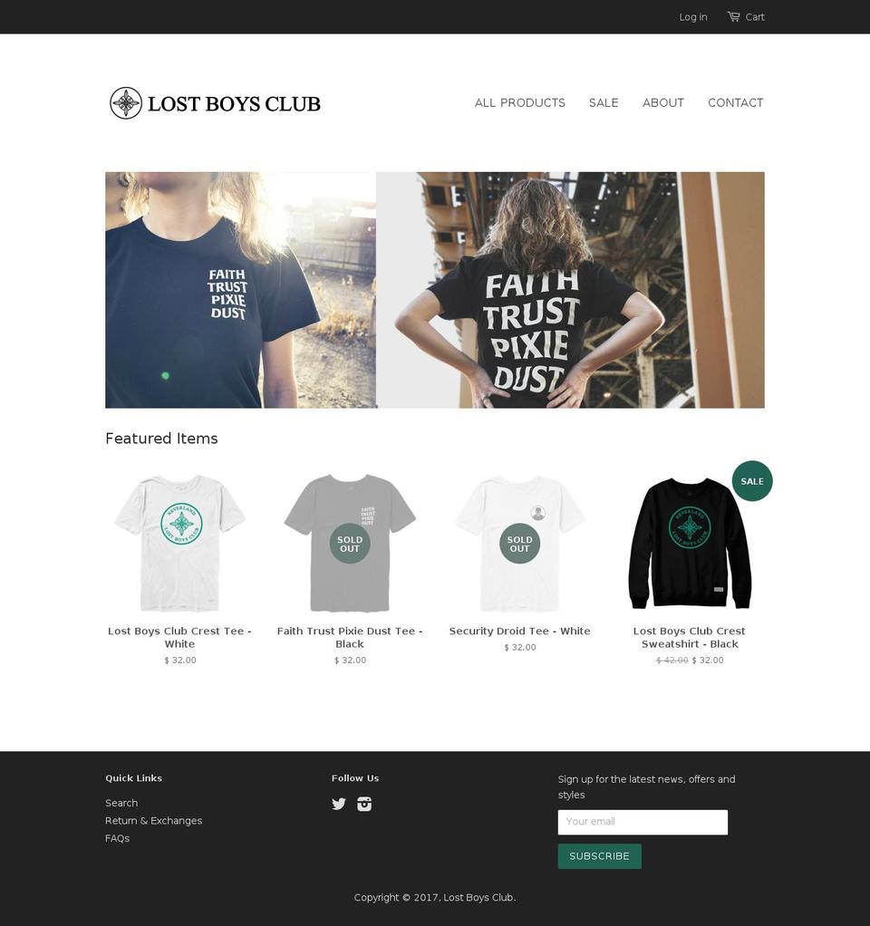 wewillnevergrowup.com shopify website screenshot