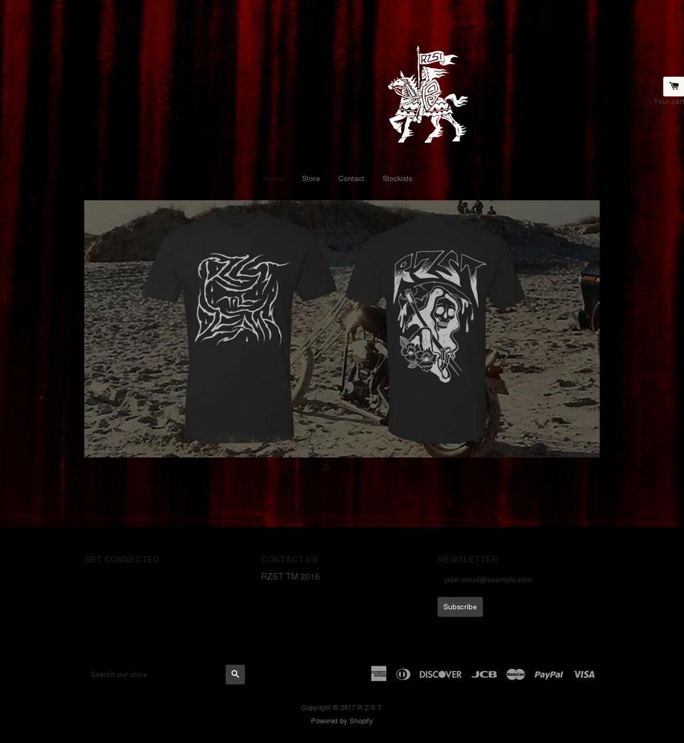 wewillrzst.com shopify website screenshot