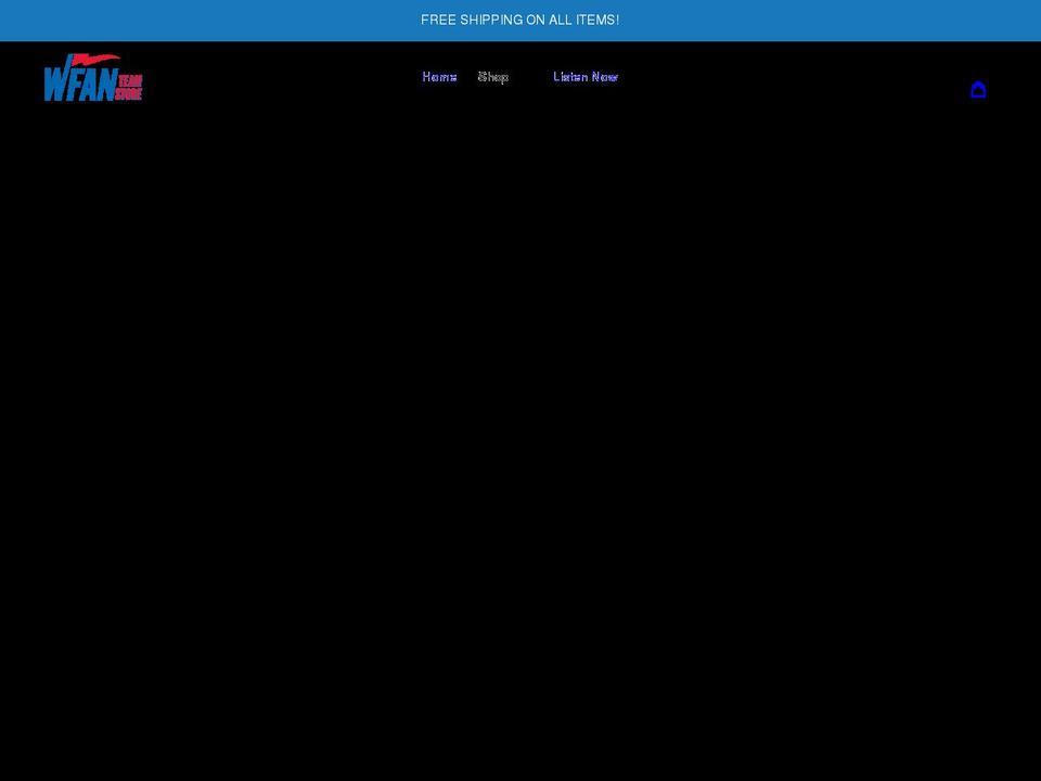 wfanteamstore.com shopify website screenshot