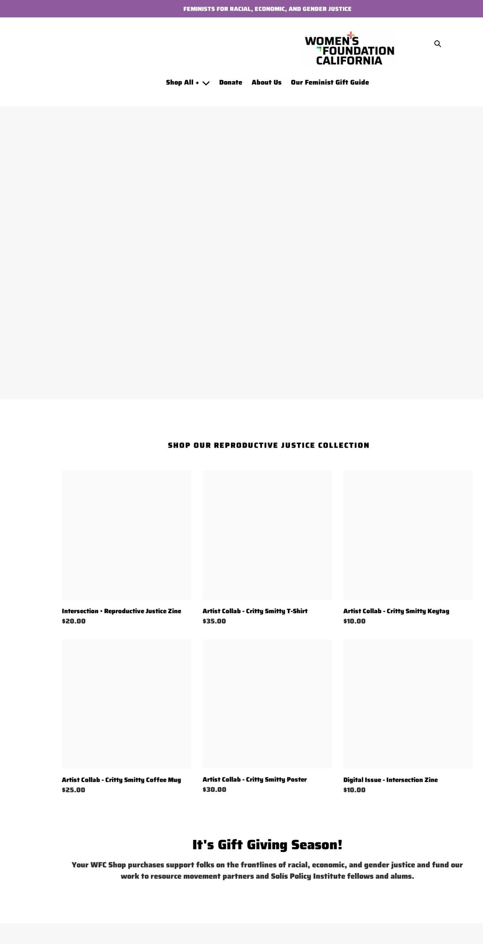 wfcswag.com shopify website screenshot