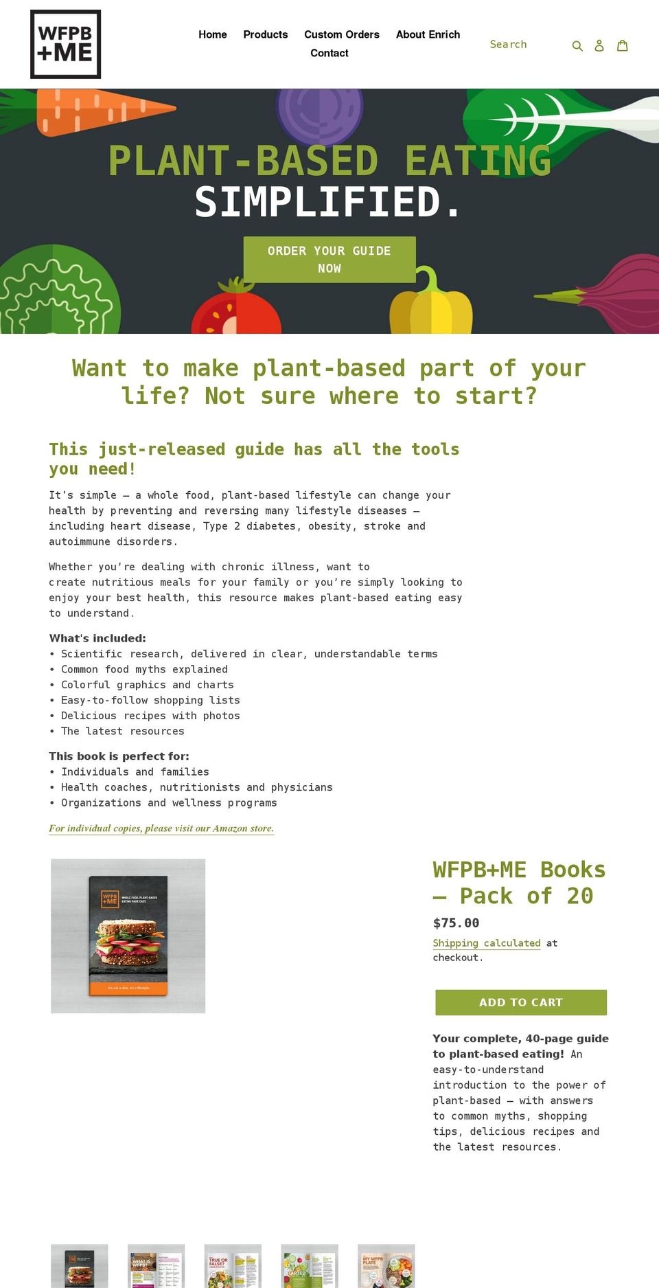 wfpbandme.com shopify website screenshot