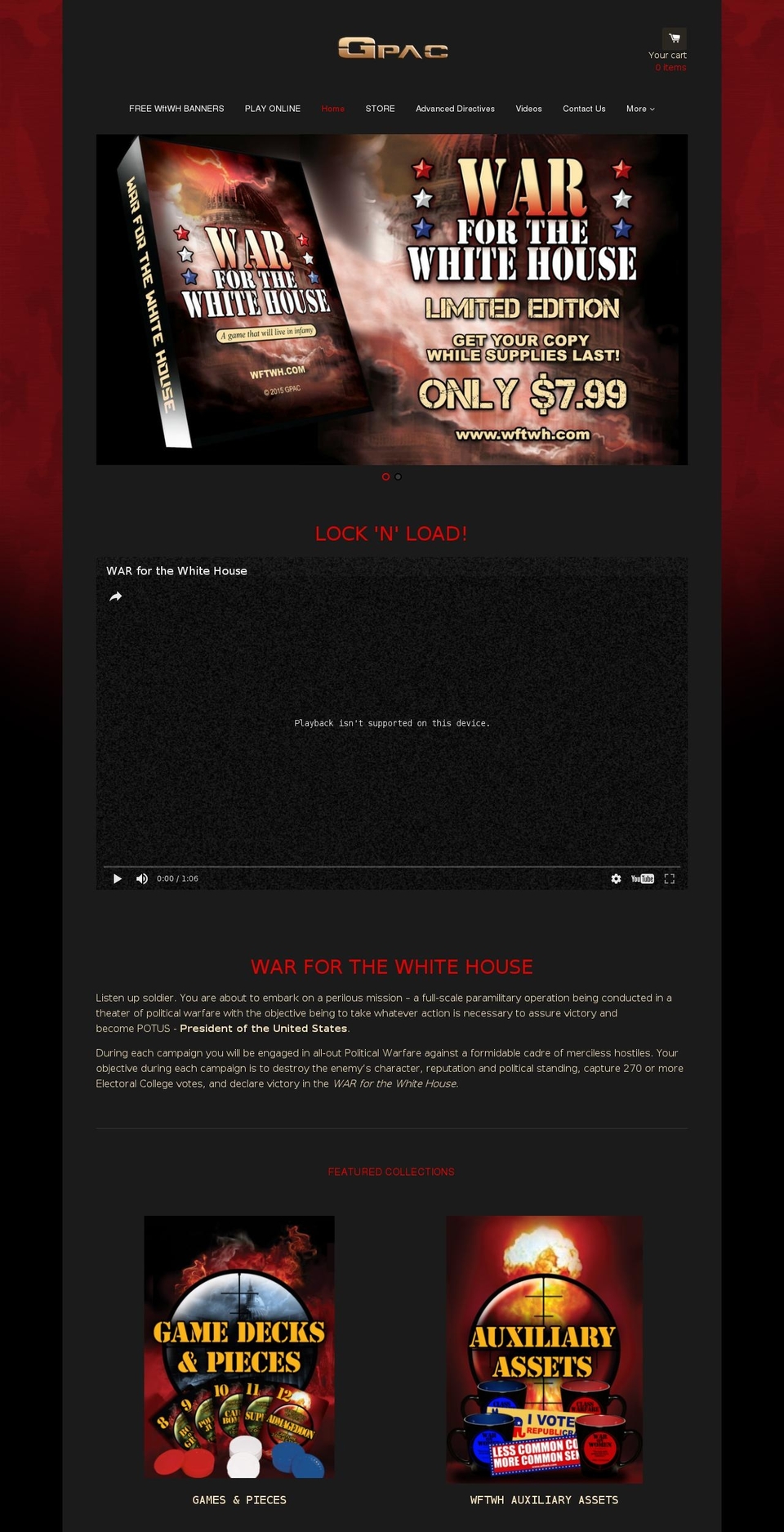 wftwh.com shopify website screenshot