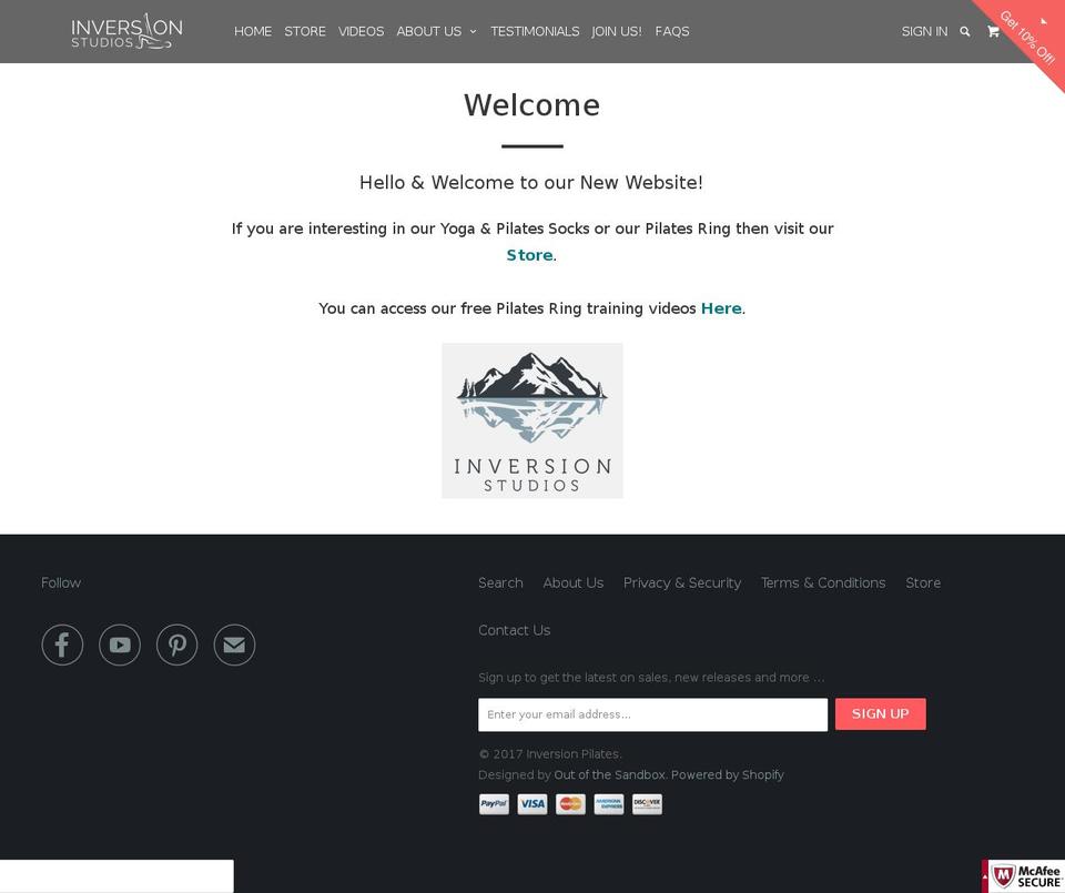 wgpilates.com shopify website screenshot