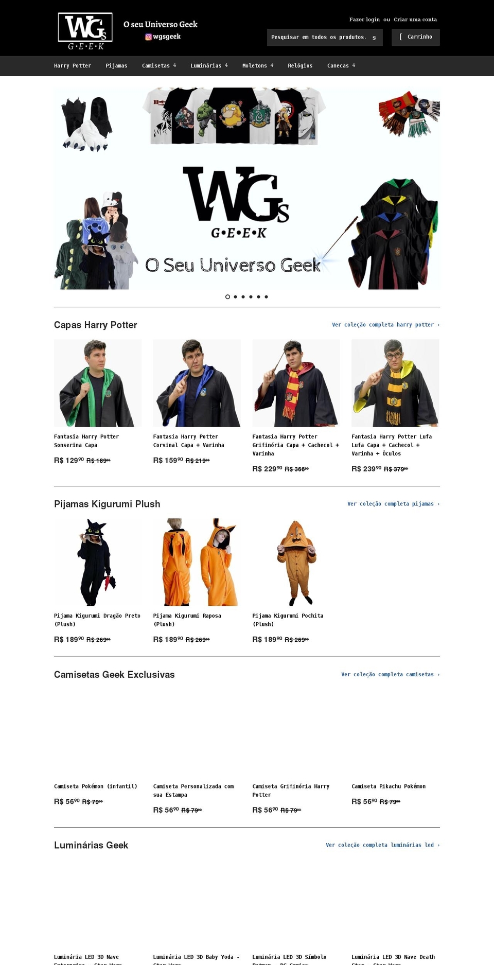 wgsgeek.com shopify website screenshot