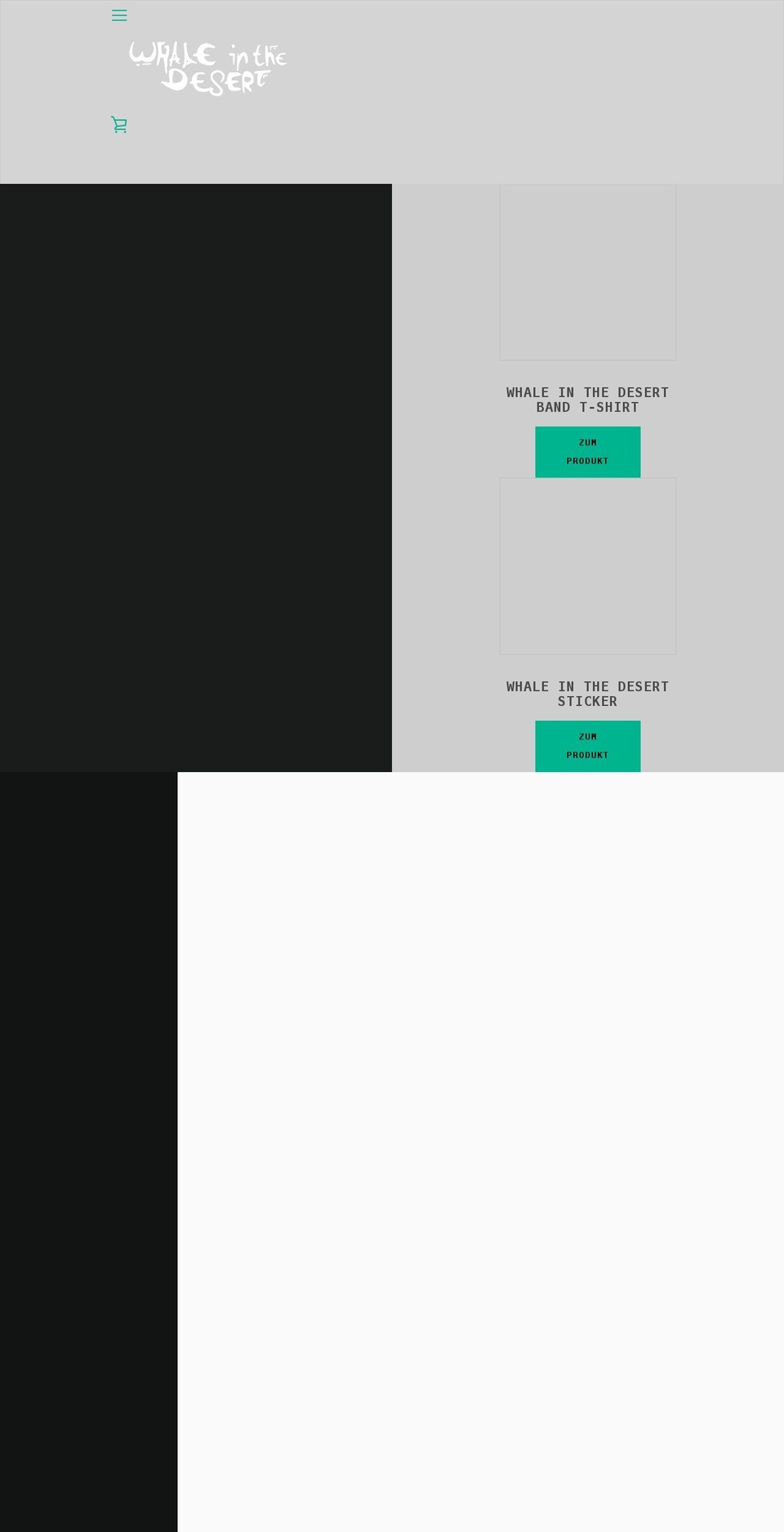 whaleinthedesert.com shopify website screenshot
