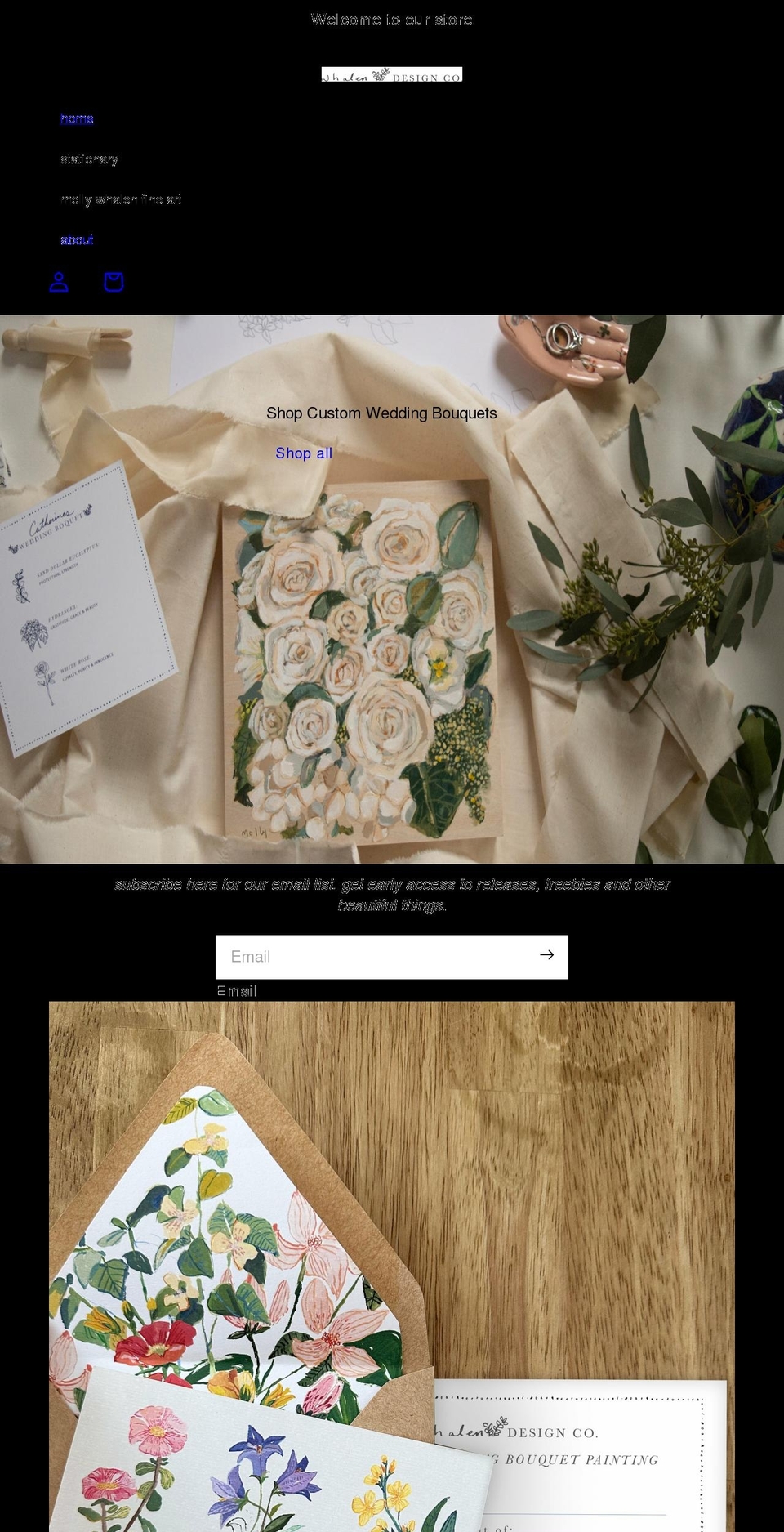 whalendesignco.com shopify website screenshot