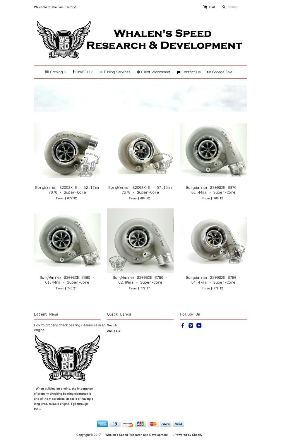 whalentuned.com shopify website screenshot