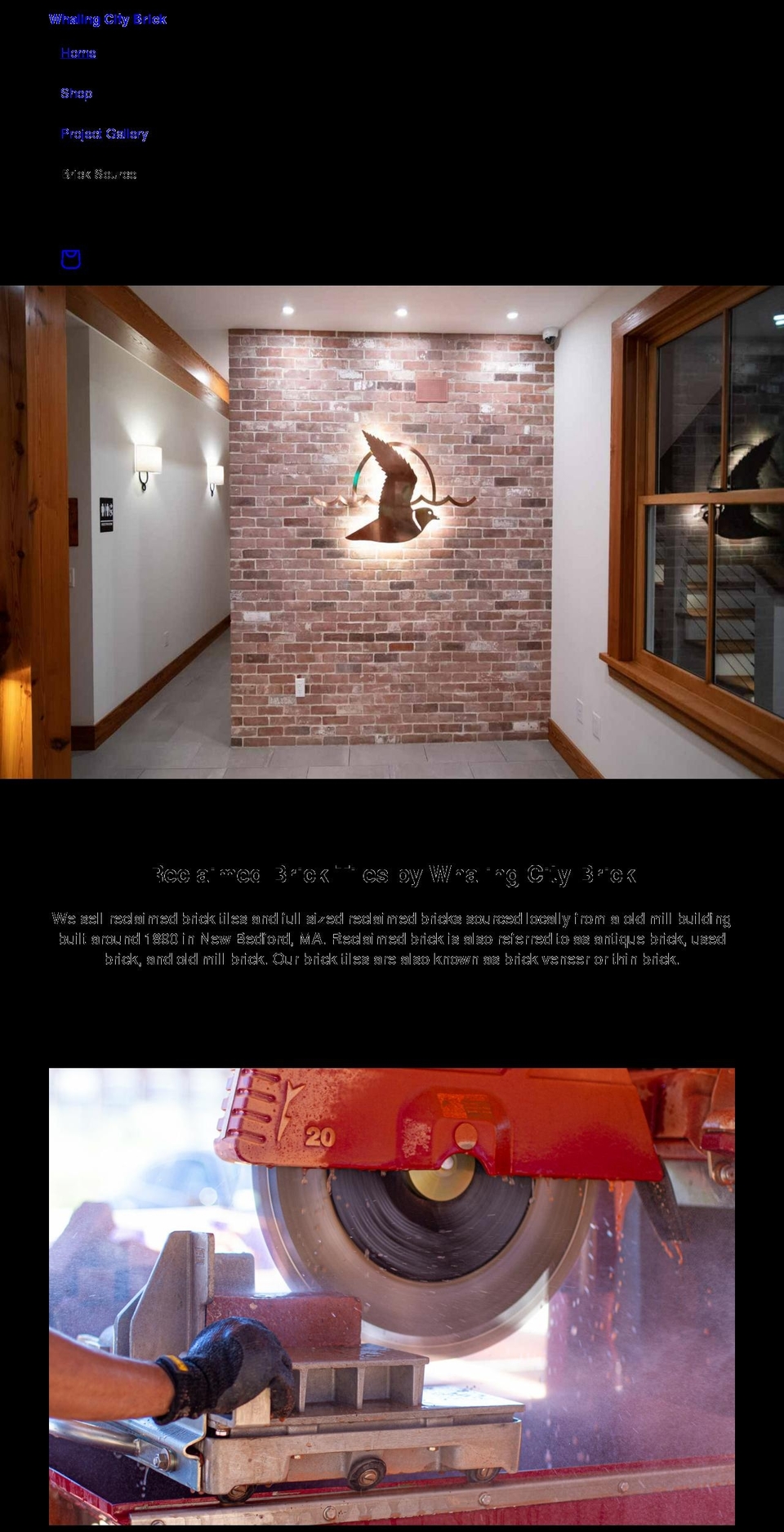 whalingcitybrick.com shopify website screenshot
