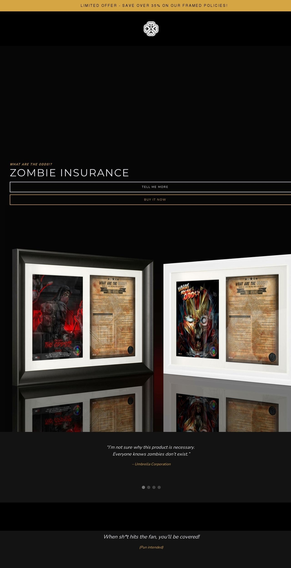 whataretheoddsinsurance.com shopify website screenshot
