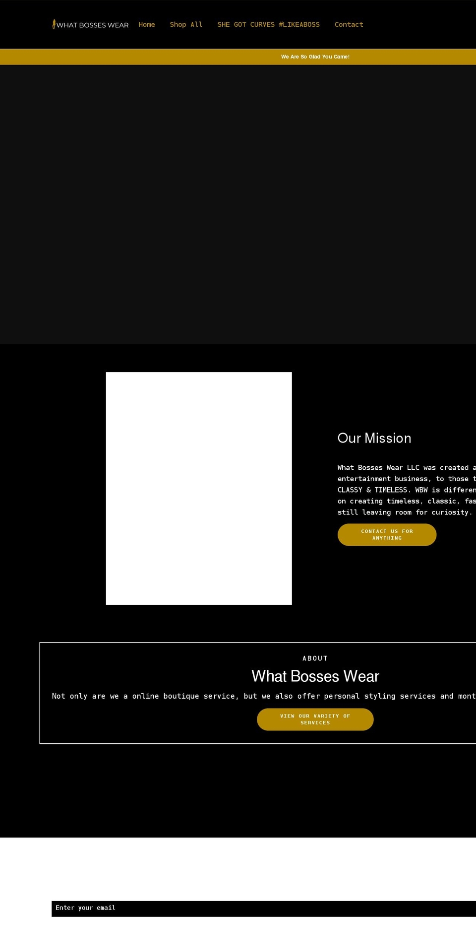 whatbosseswear.com shopify website screenshot