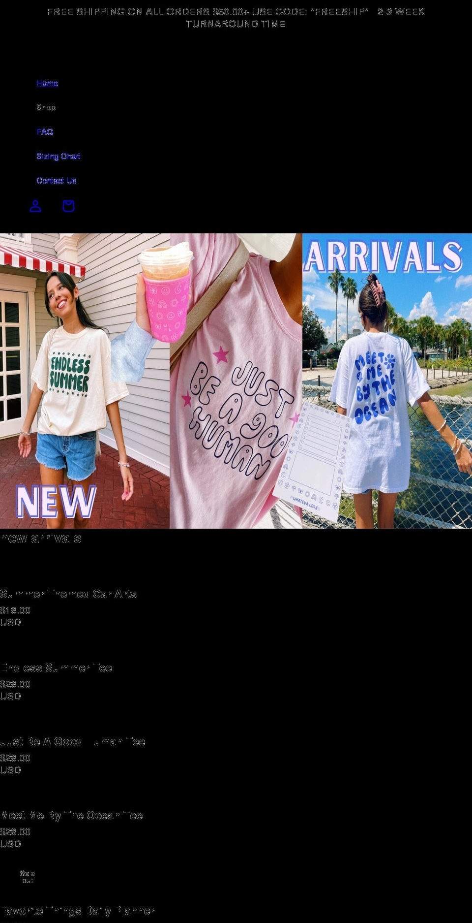 whatevalola.com shopify website screenshot
