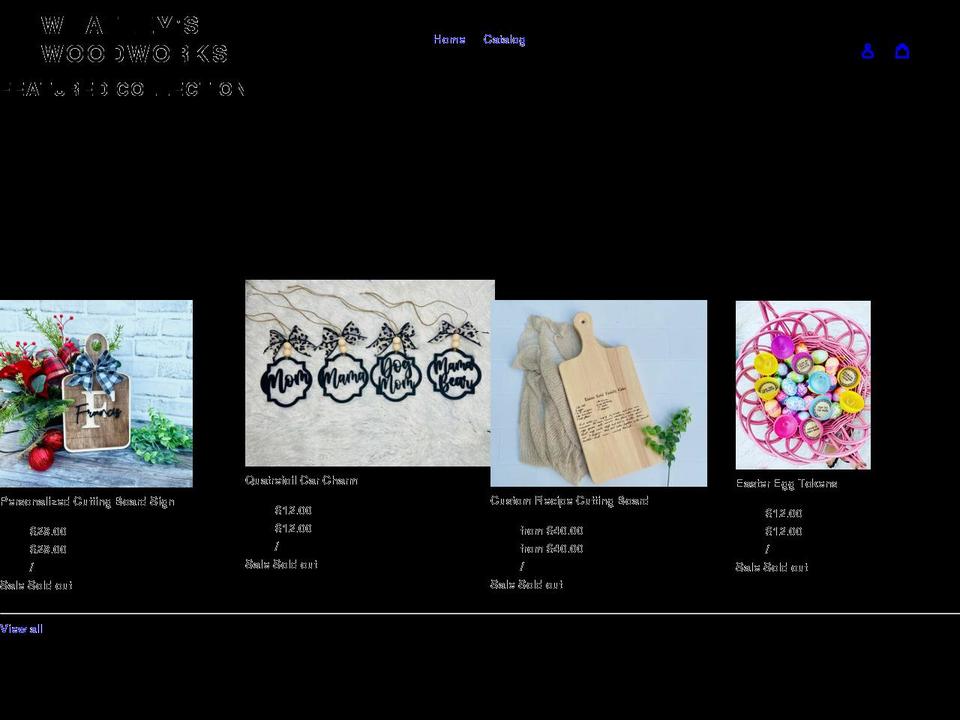 whatleyswoodworks.com shopify website screenshot