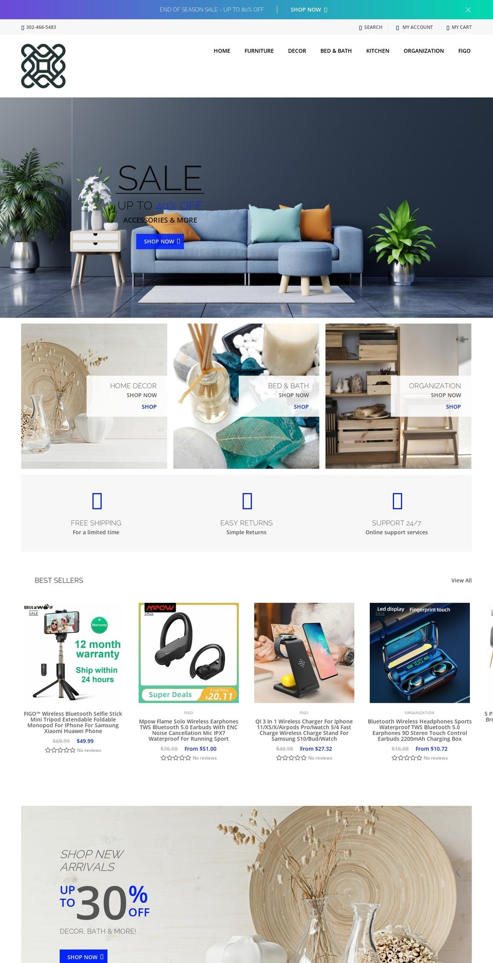 Home decor premier theme Shopify theme site example whatmyhouseneeds.com