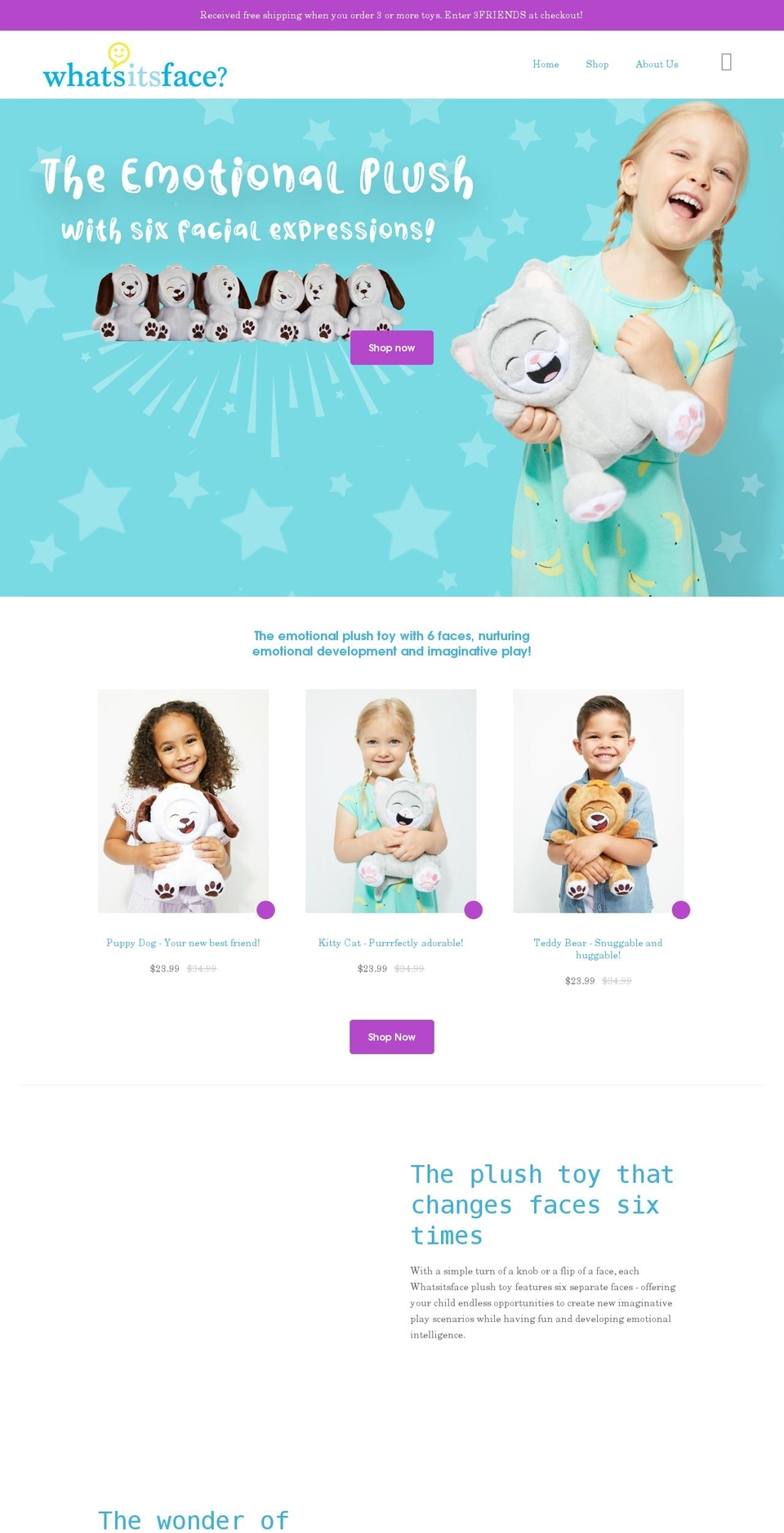 whatsitsface.com shopify website screenshot