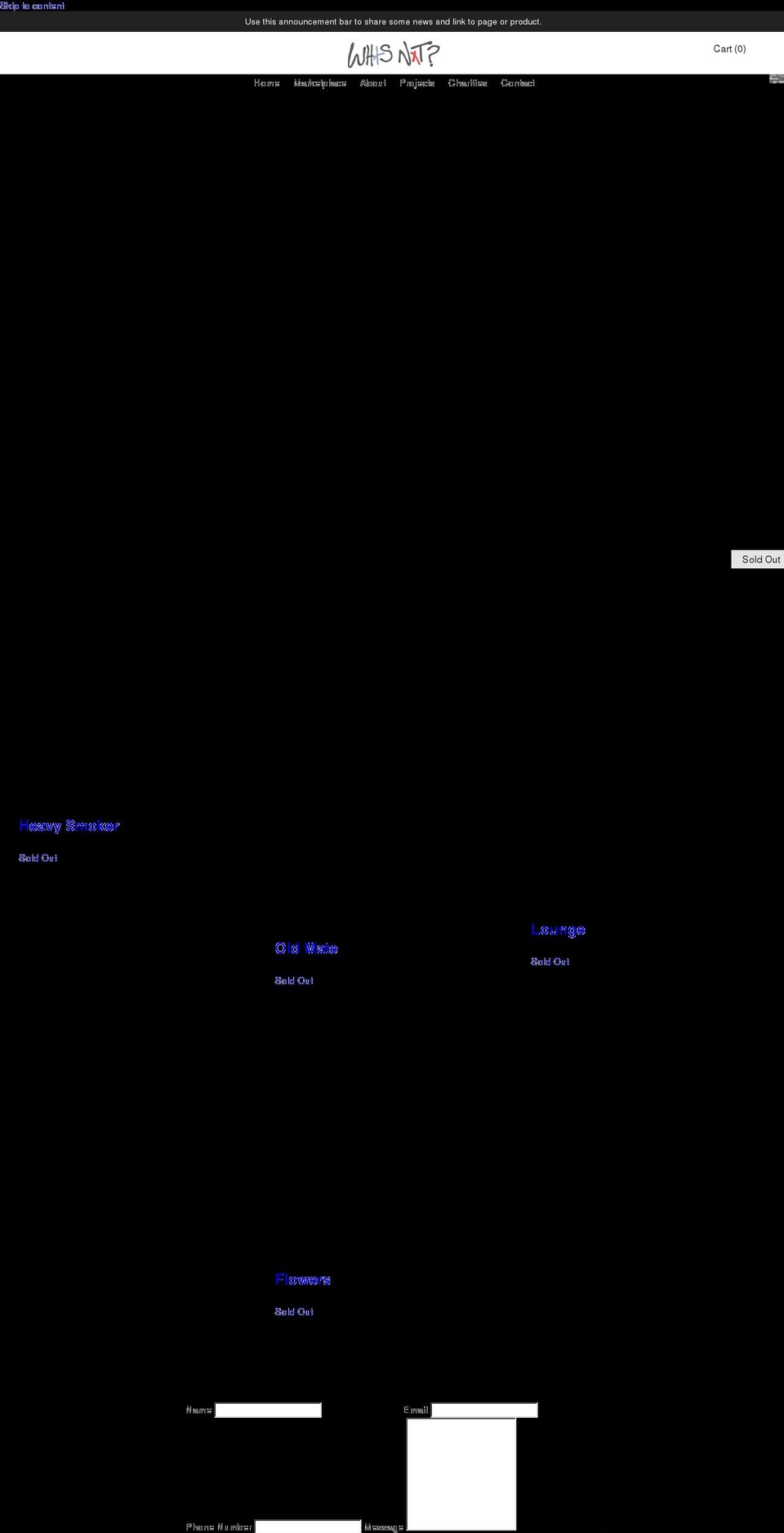 whatsnextprojects.com shopify website screenshot