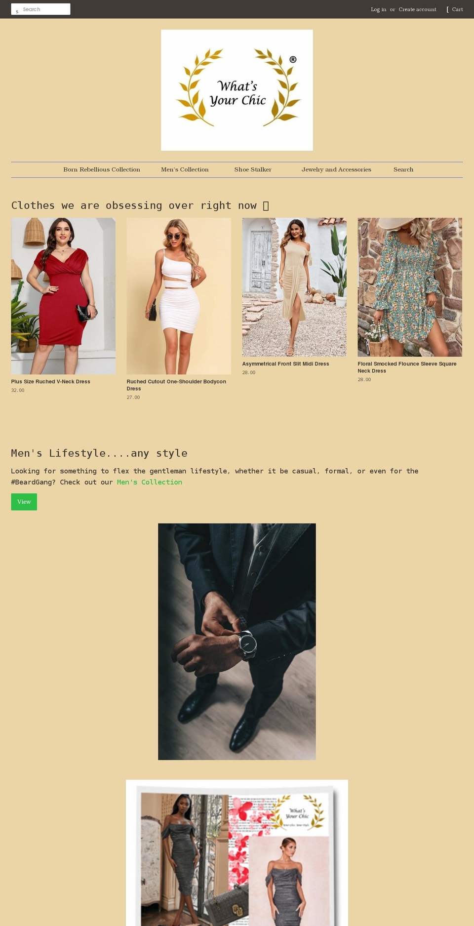 whatsyourchic.com shopify website screenshot