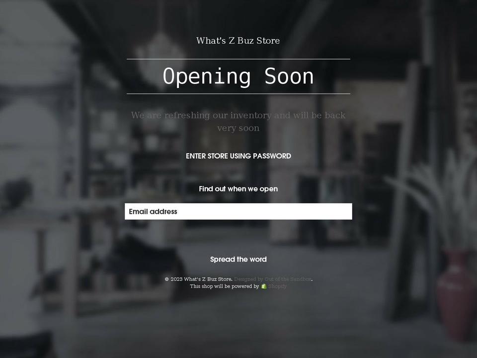 Elona Shopify theme site example whatszbuz.com