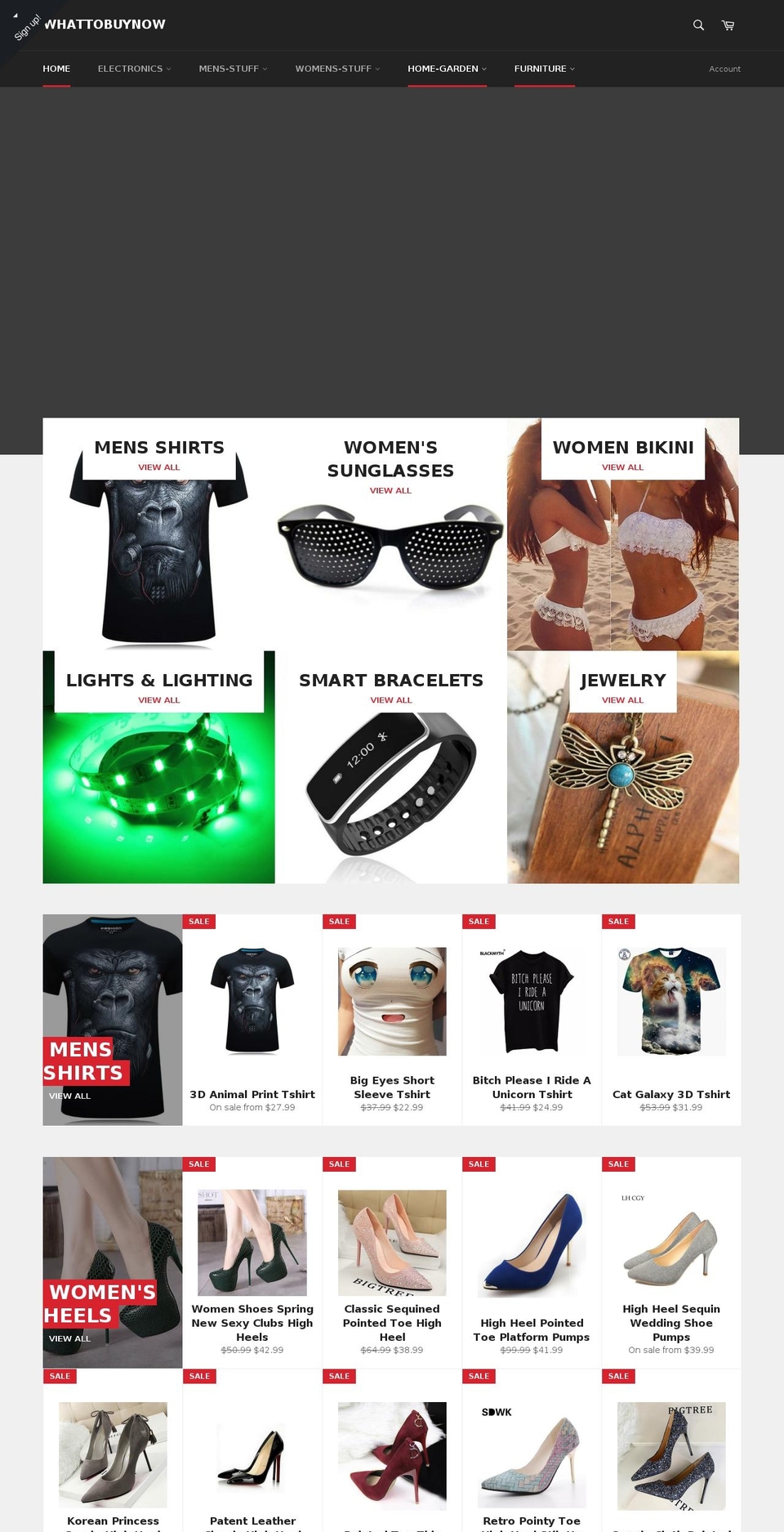 whattobuynow.com shopify website screenshot