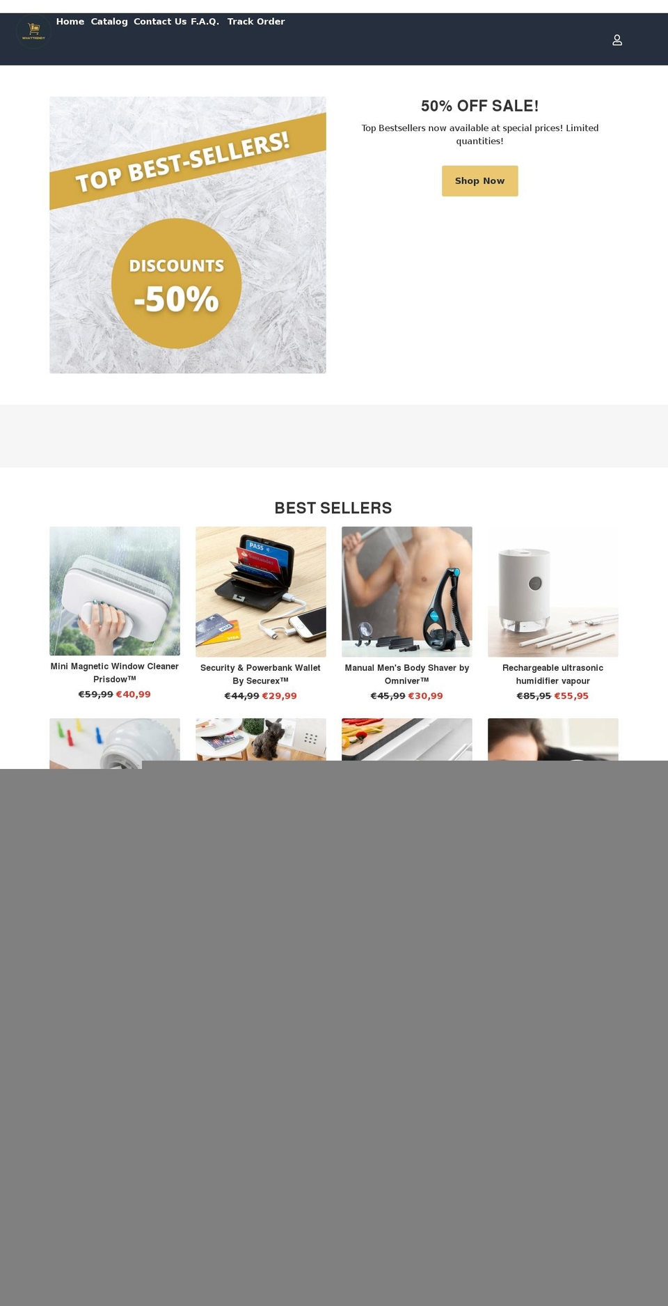 whattrendy.com shopify website screenshot