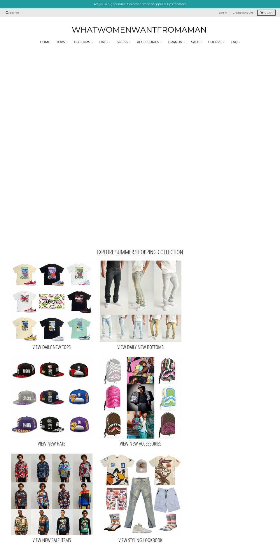whatwomenwantfromaman.com shopify website screenshot