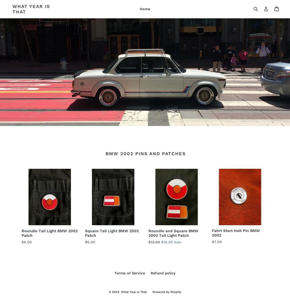 whatyearisthat.com shopify website screenshot