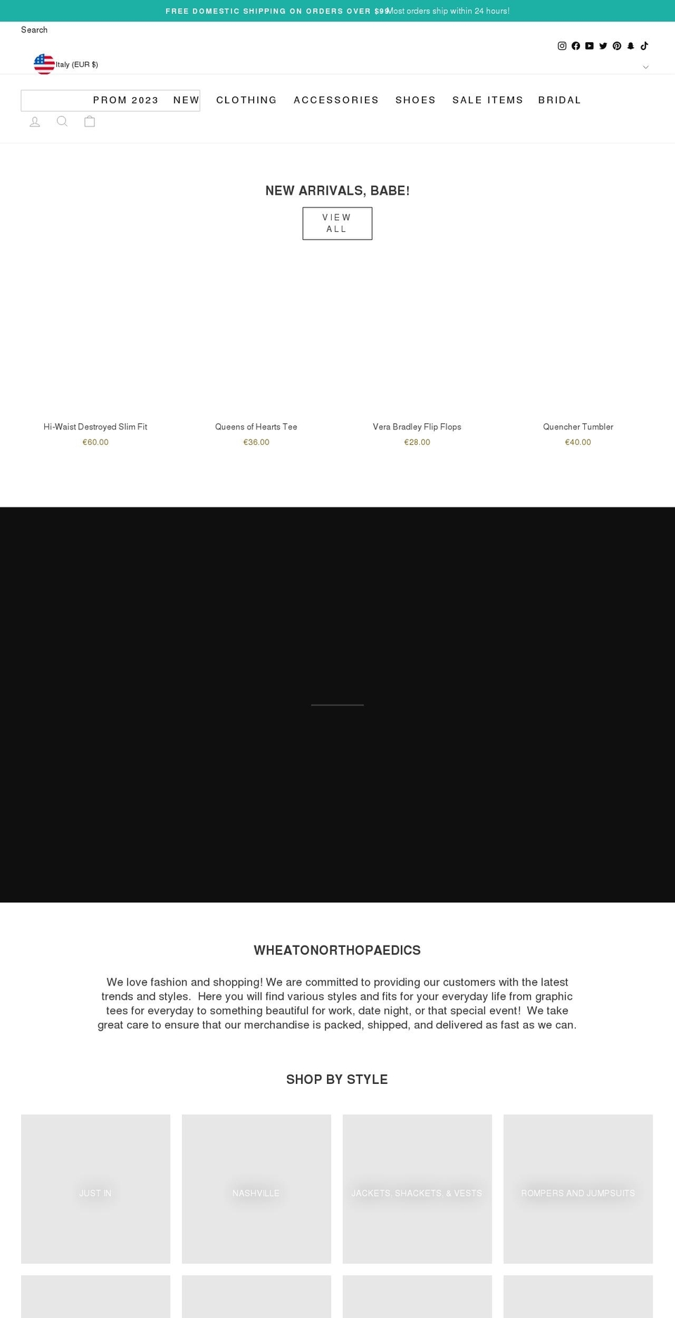 After Cyber Monday Nov Shopify theme site example wheatonorthopaedics.com