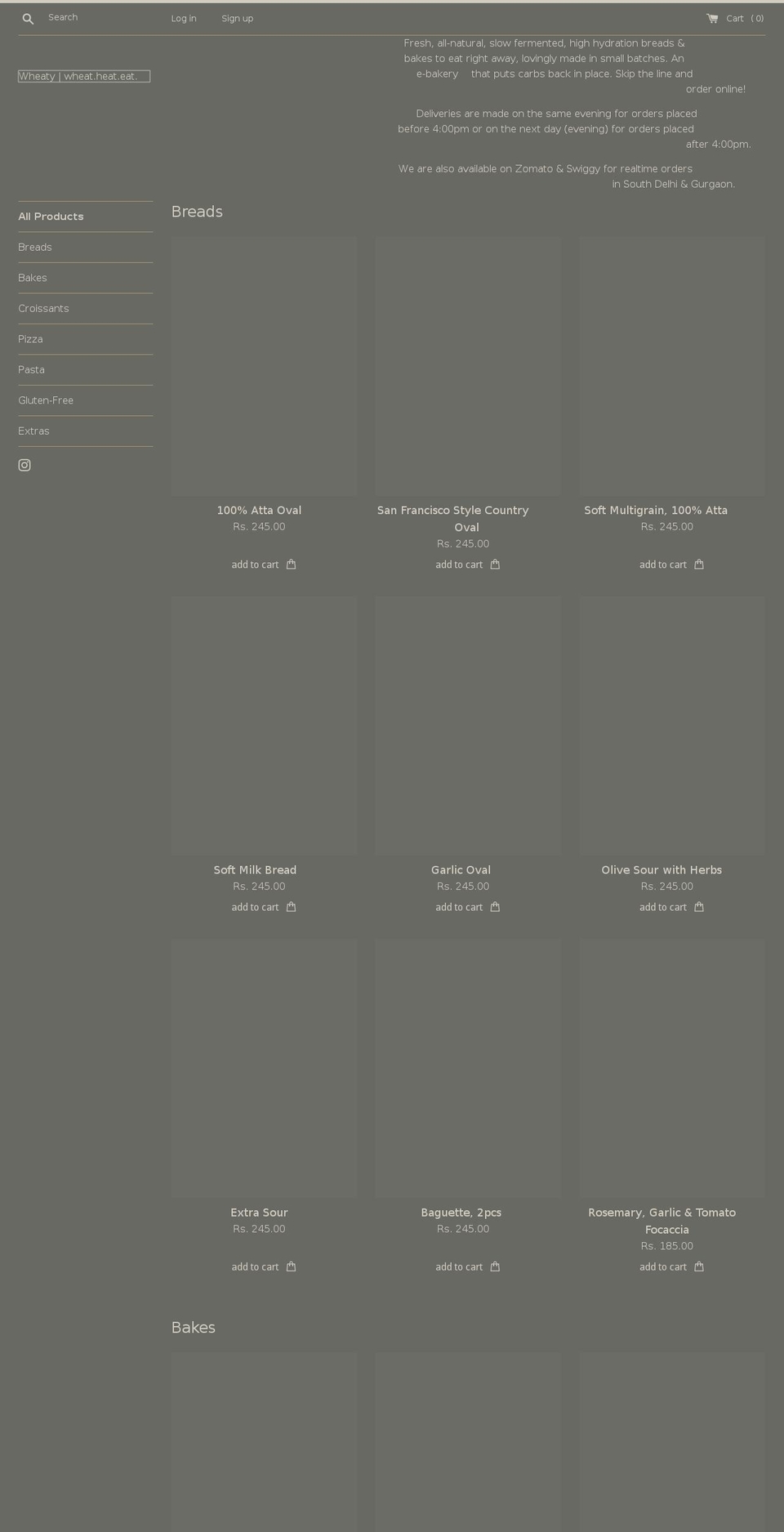 wheaty.in shopify website screenshot