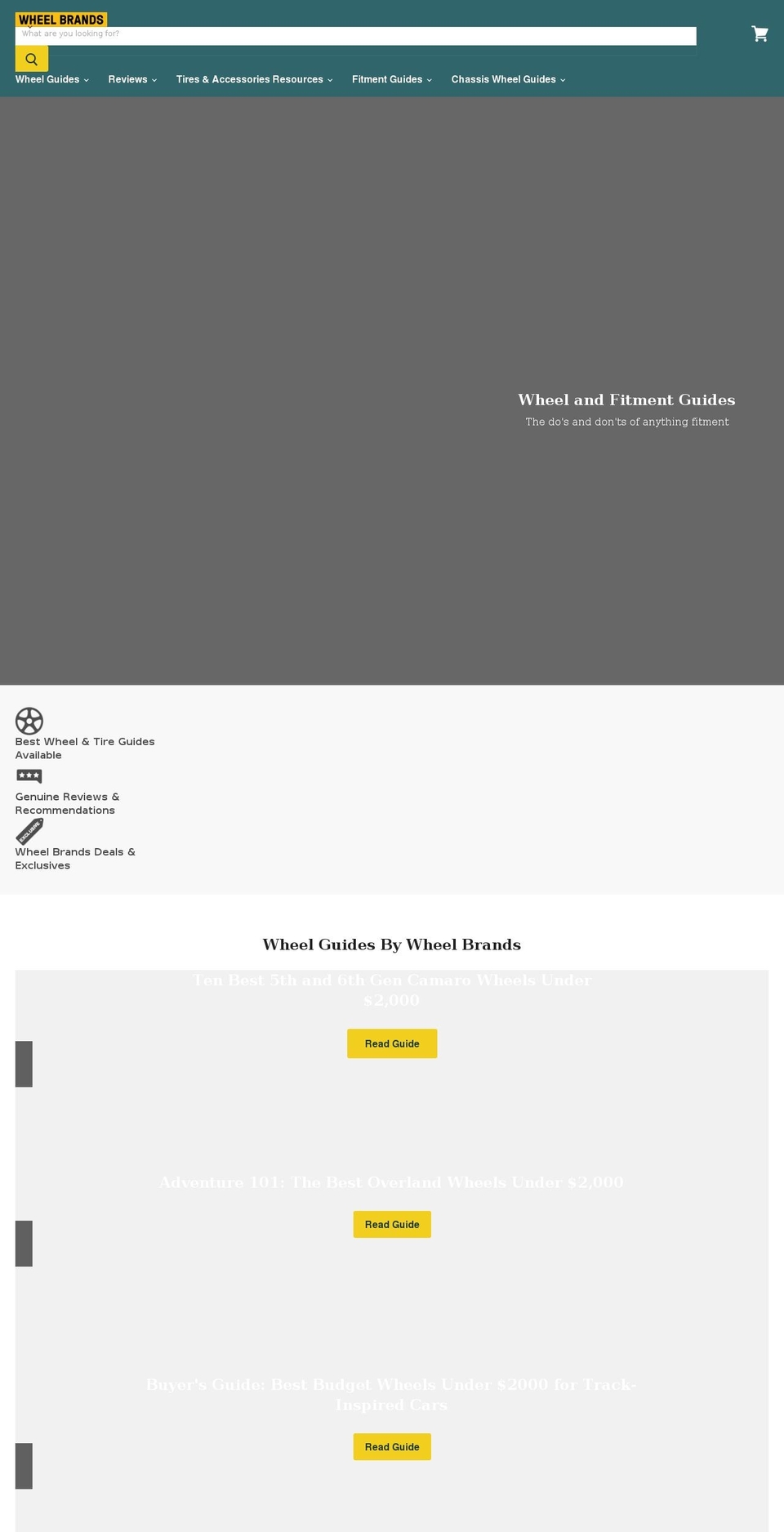 wheelbrands.com shopify website screenshot