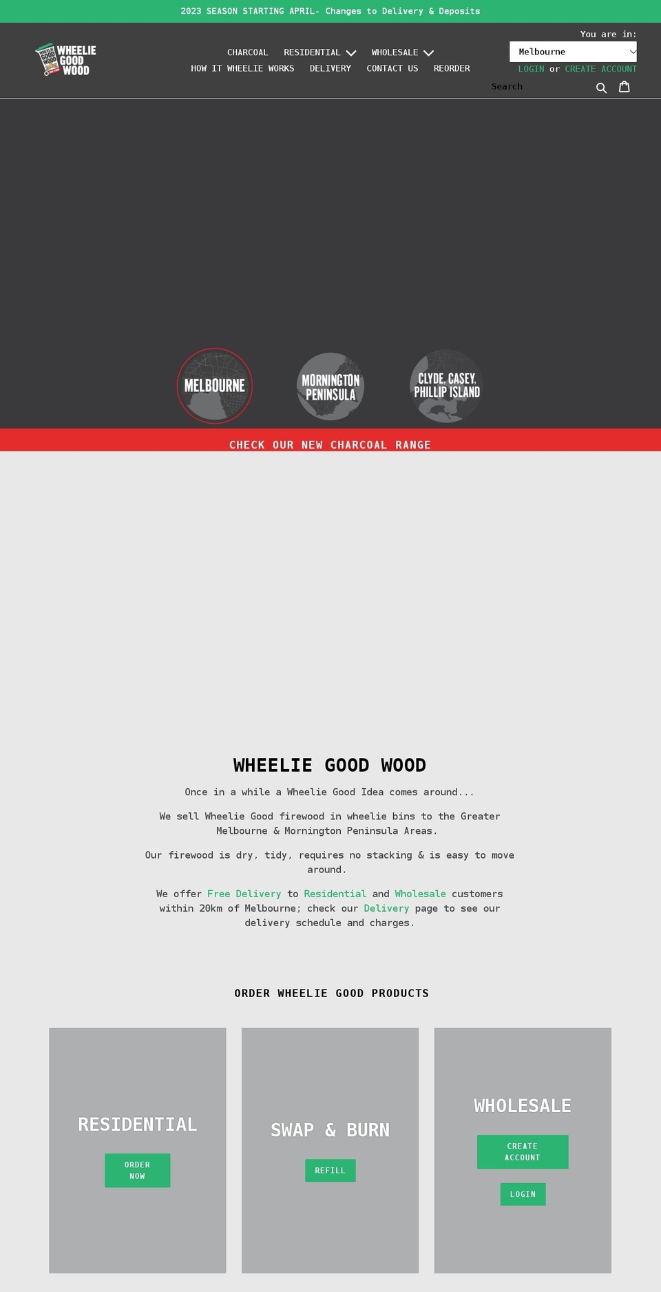 wheeliegoodwood.com.au shopify website screenshot