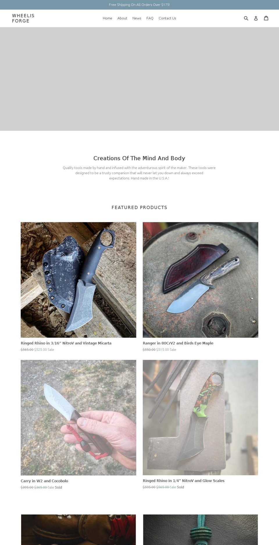 wheelisforge.com shopify website screenshot