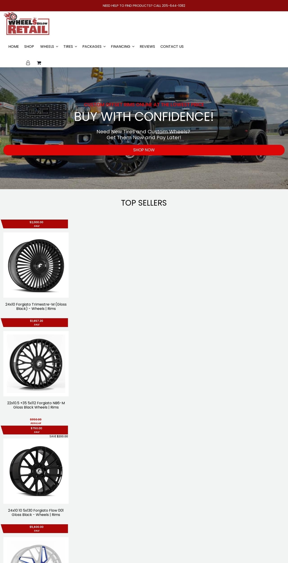 wheelsbelowretail.com shopify website screenshot