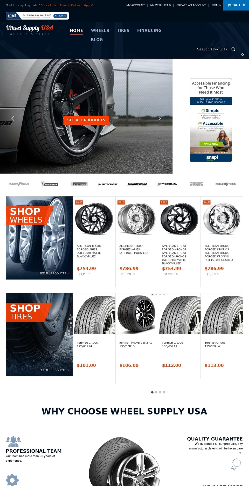 wheelsupplyusa.com shopify website screenshot