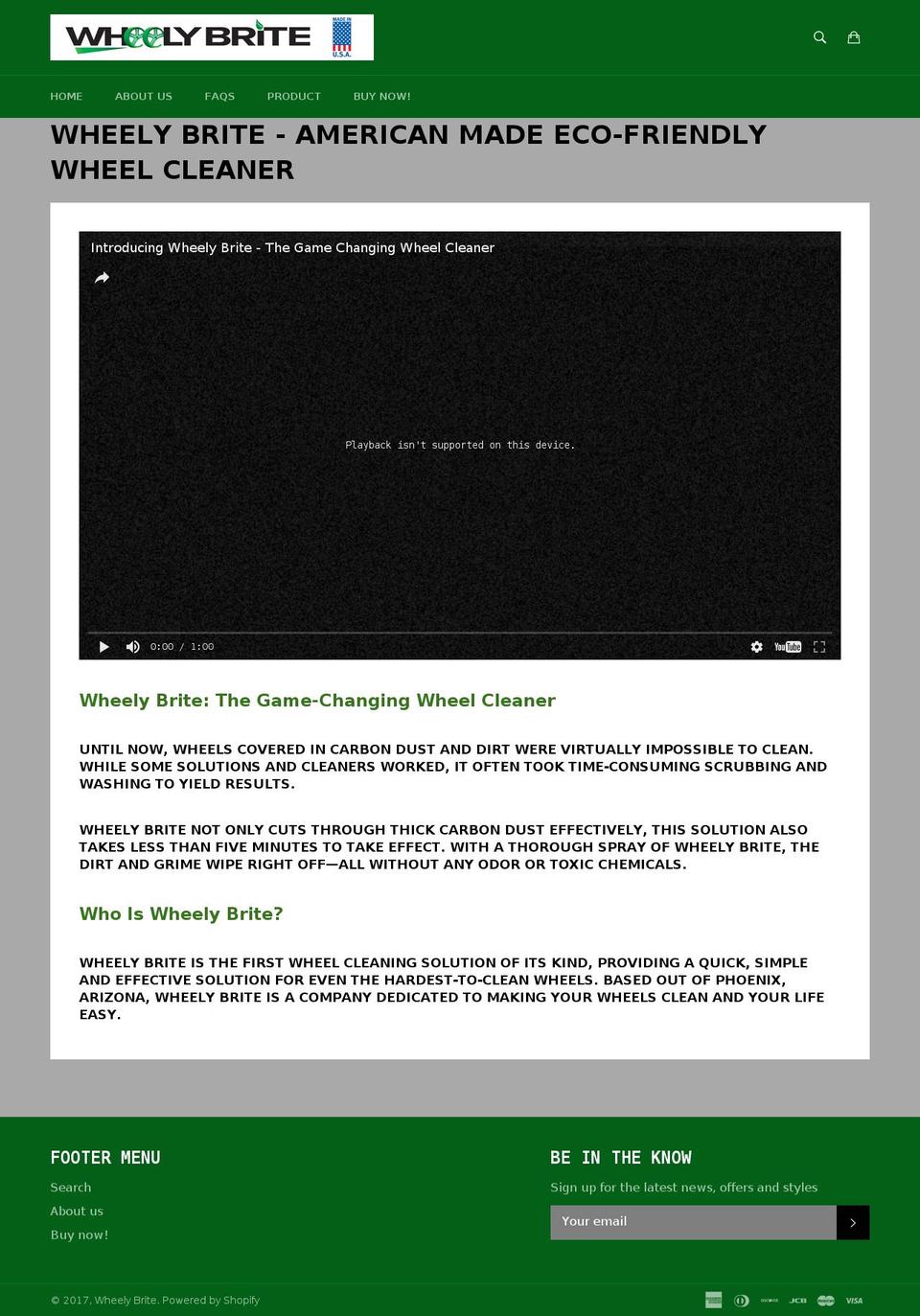 wheelybrite.com shopify website screenshot