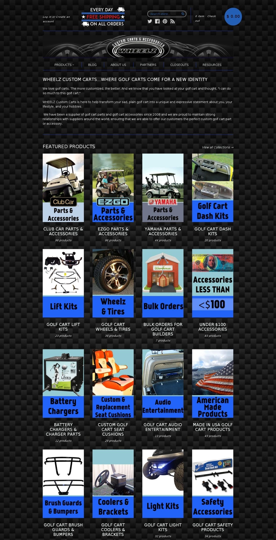 wheelzllc.com shopify website screenshot