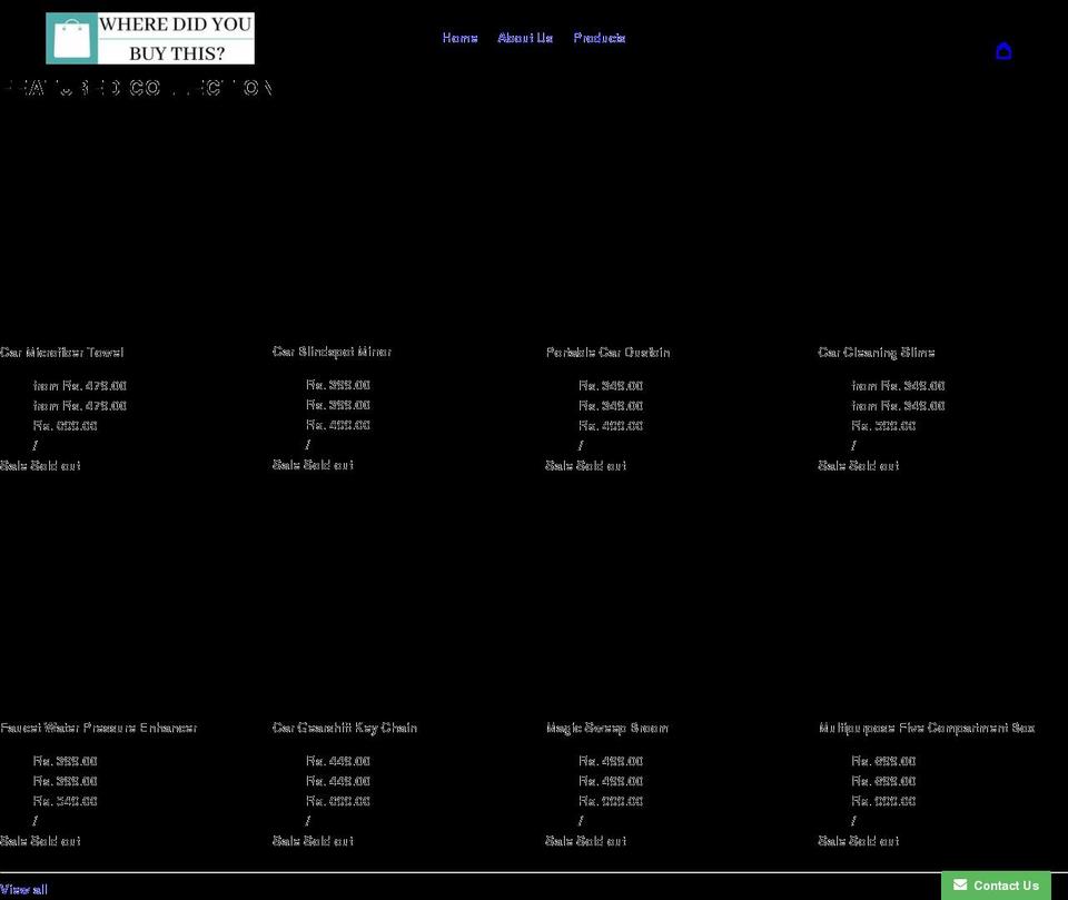 wheredidyoubuythis.com shopify website screenshot