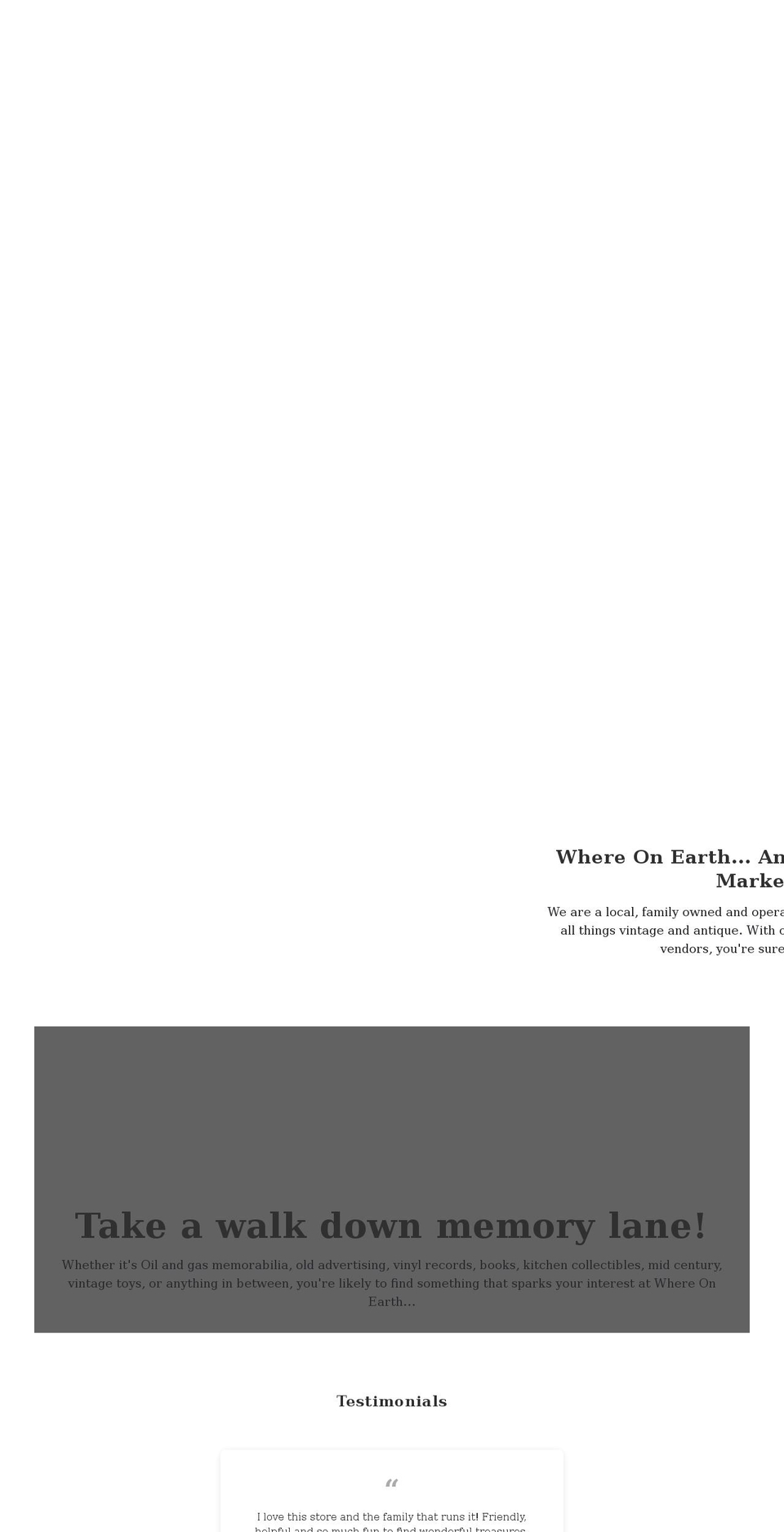 whereonearth.ca shopify website screenshot