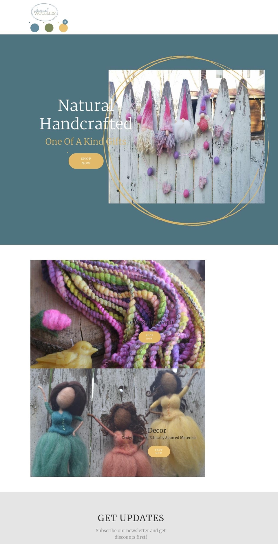 Pukapop-home Shopify theme site example whimsicalwoollies.com