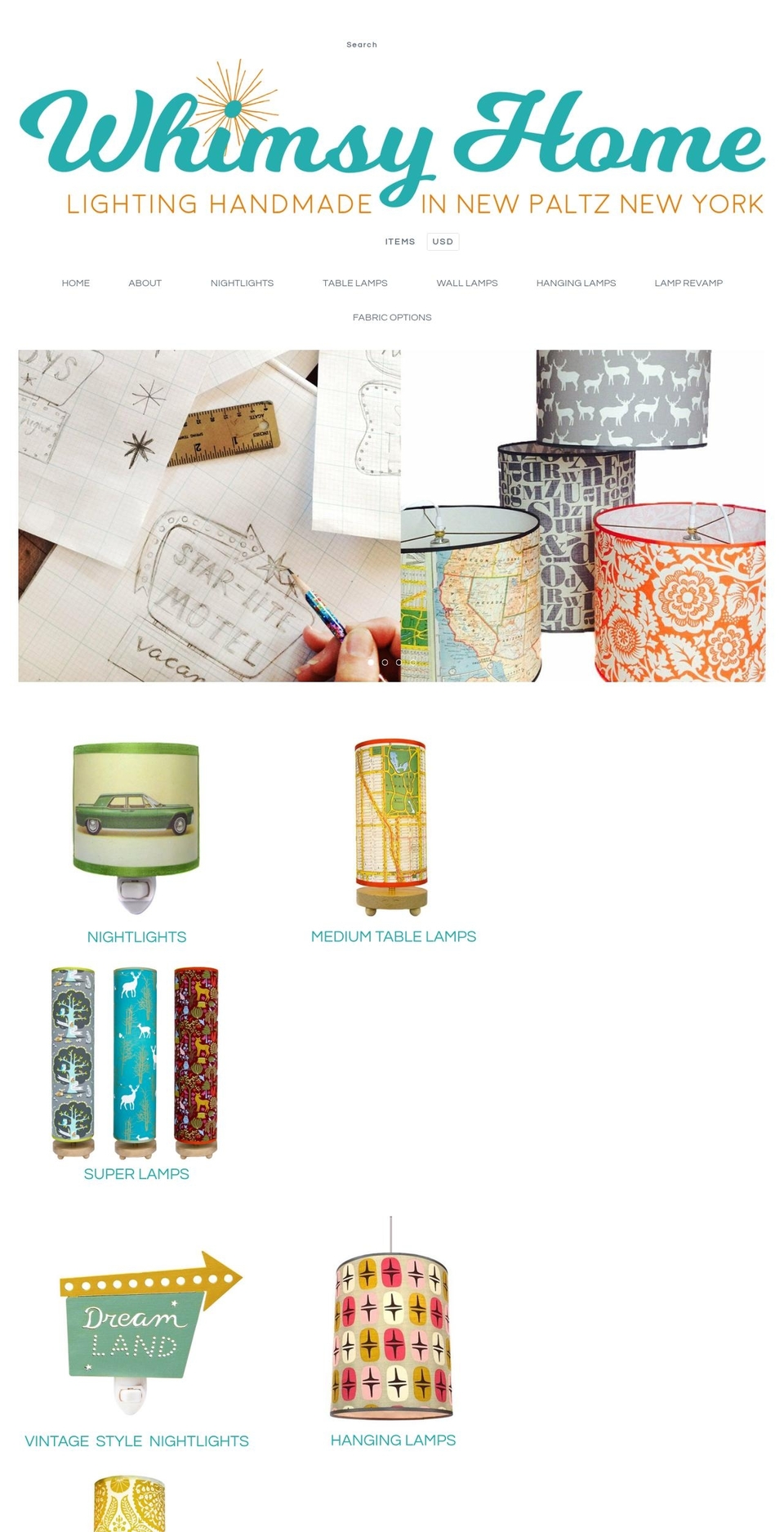 whimsy-home.com shopify website screenshot